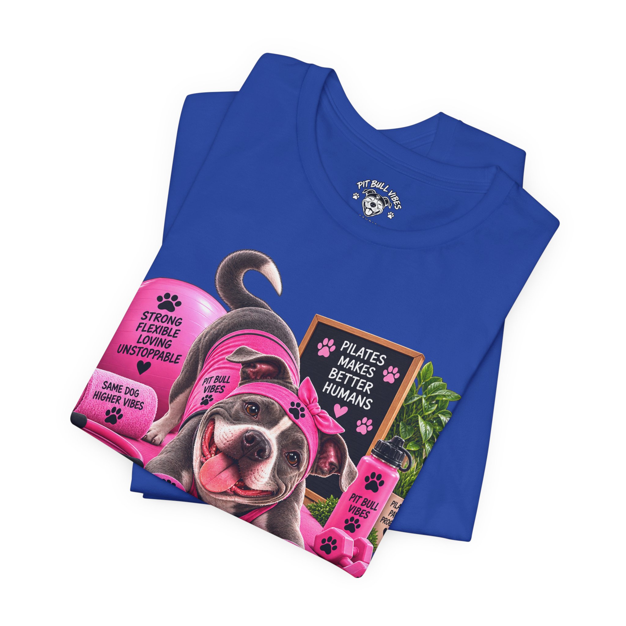 Pilates Paws & Progress T-Shirt — Cute Dog Yoga Pilates Tee (Stretch, Breathe, Wag, Repeat) - Image 23