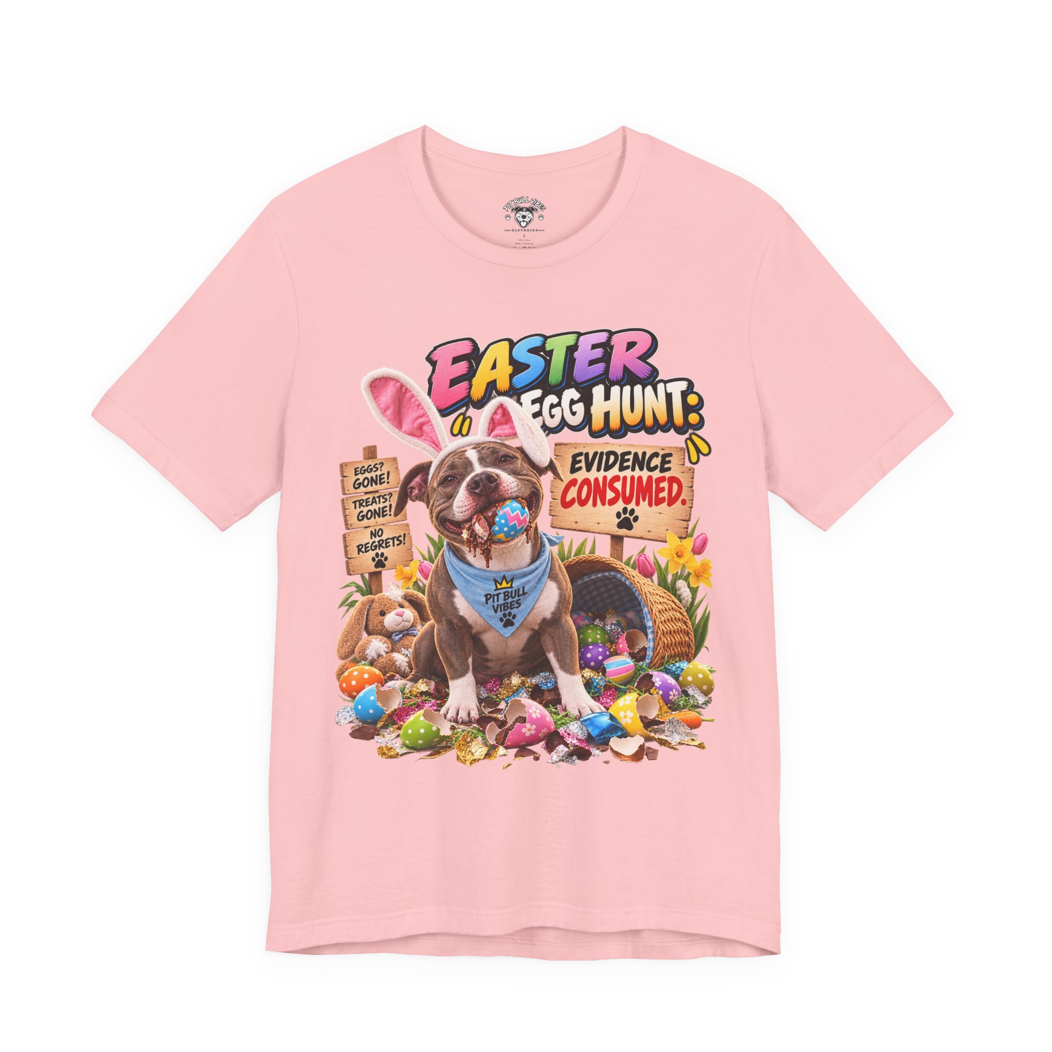 Easter Egg Hunt Dog T-Shirt — “Evidence Consumed” Cute Puppy Easter Tee - Image 33