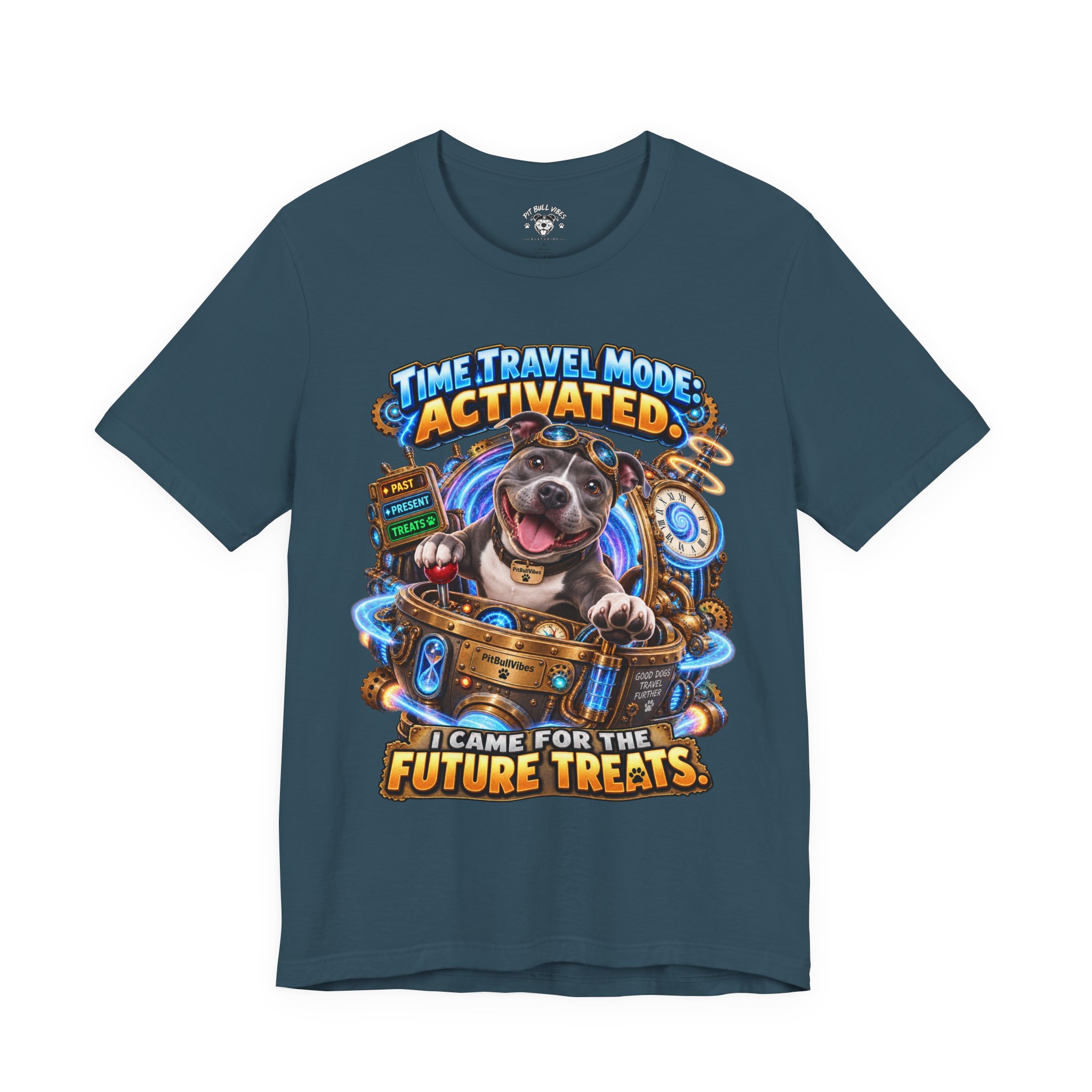 Time Travel Mode Activated Dog Tee — "I Came for the Future Treats" - Image 21