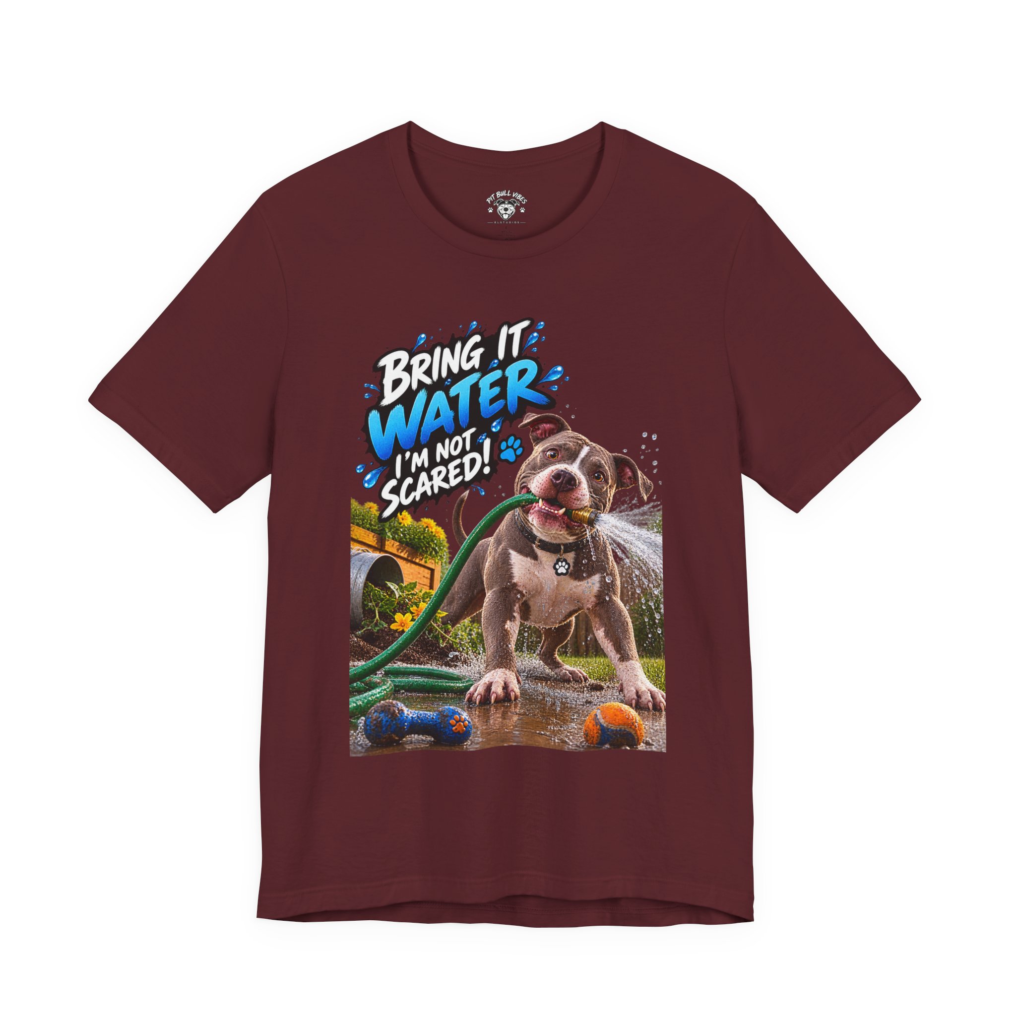 Bring It, Water! Dog Graphic Tee — "Bring It: Water I'm Not Scared" Shirt - Image 29