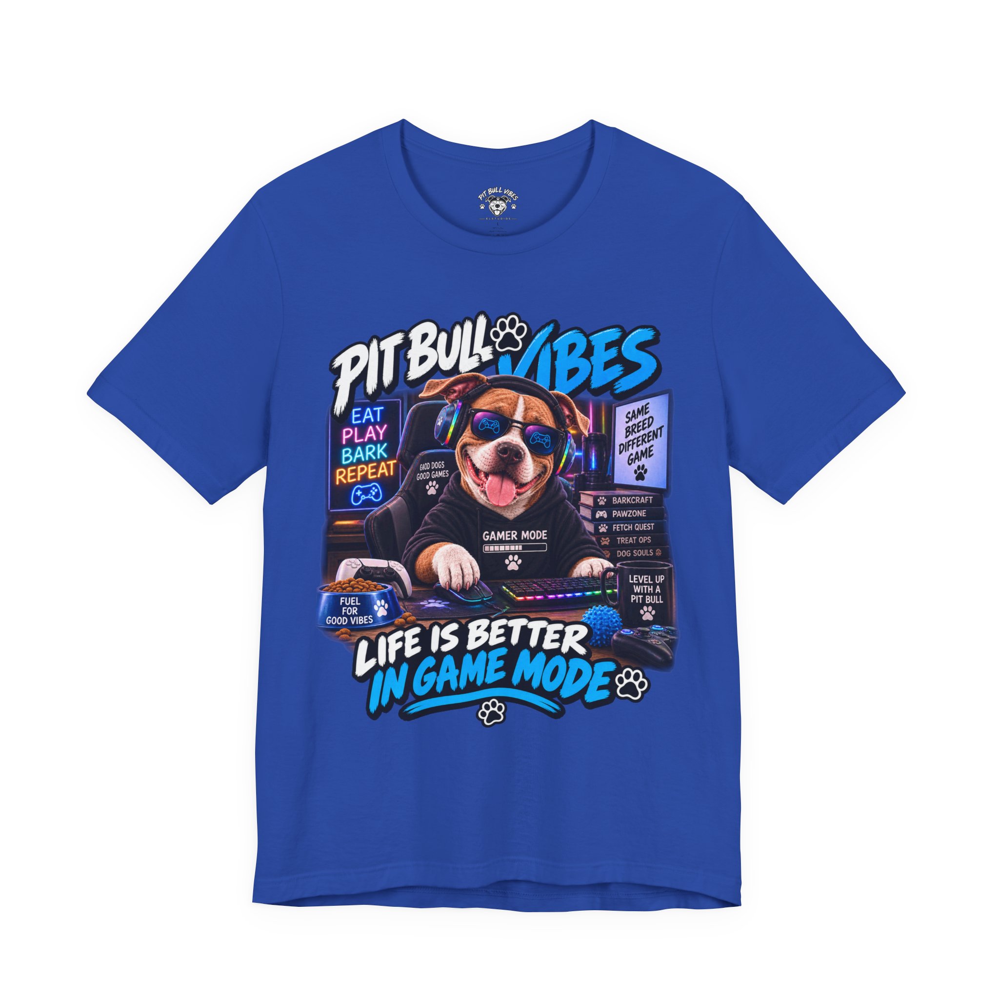 Pitbull Vibes Gamer Tee — "Life Is Better In Game Mode" - Image 17