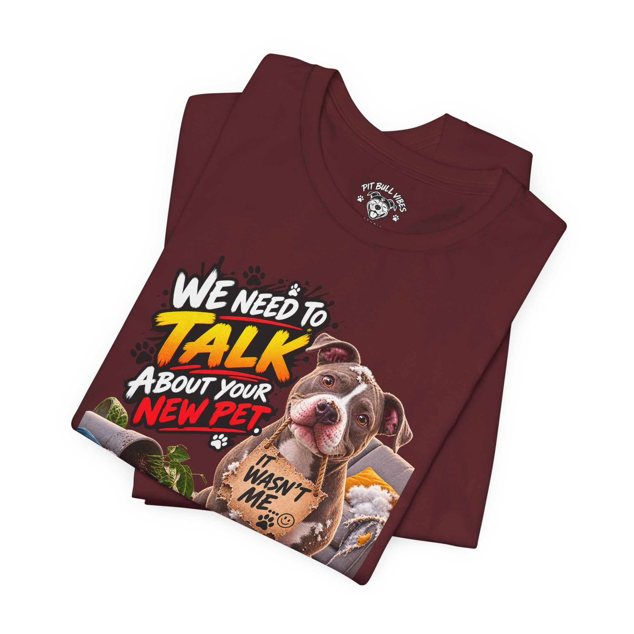 Dog and Irobot Graphic Tee - "We Need to Talk About Your New Pet" T-Shirt - Image 27