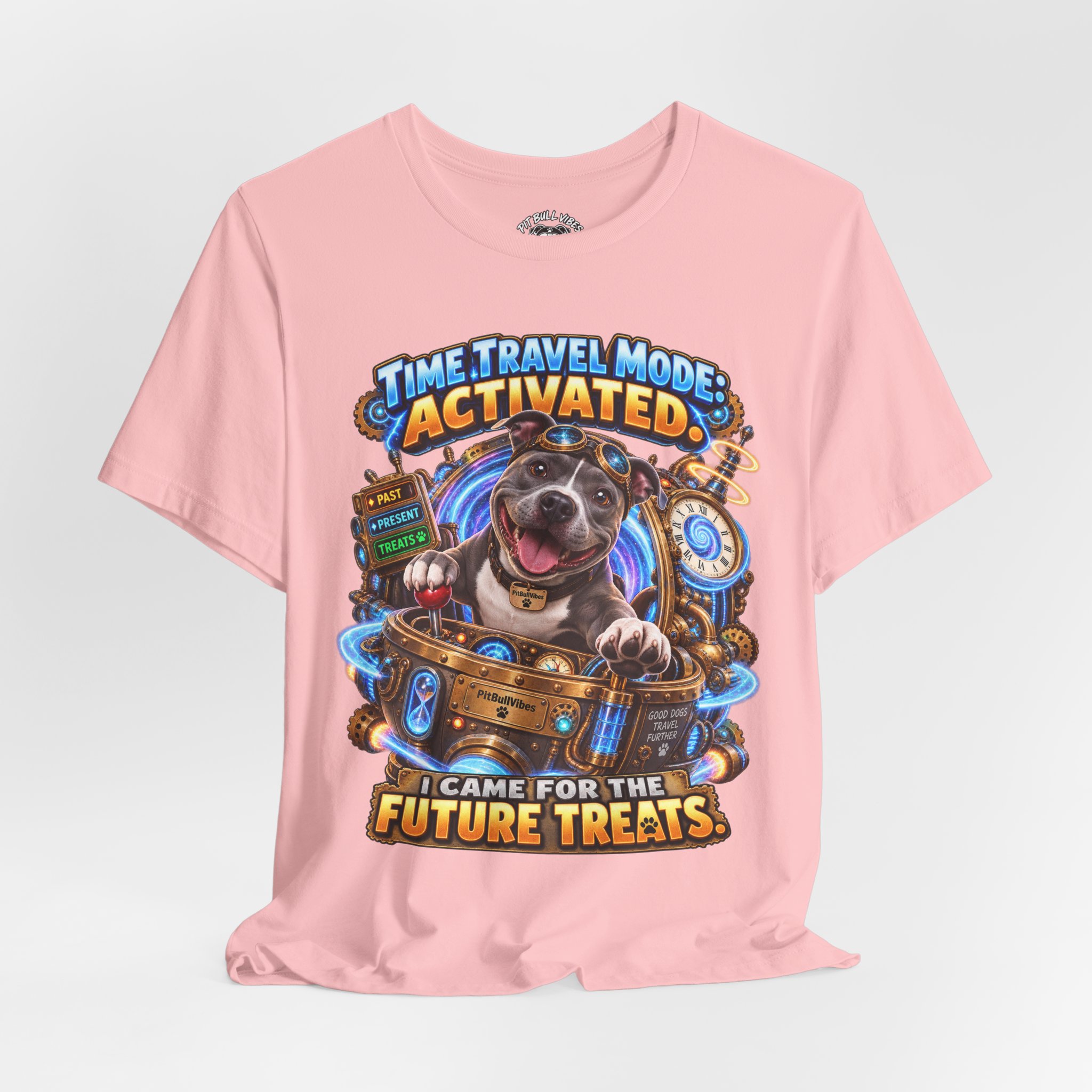 Time Travel Mode Activated Dog Tee — "I Came for the Future Treats" - Image 36