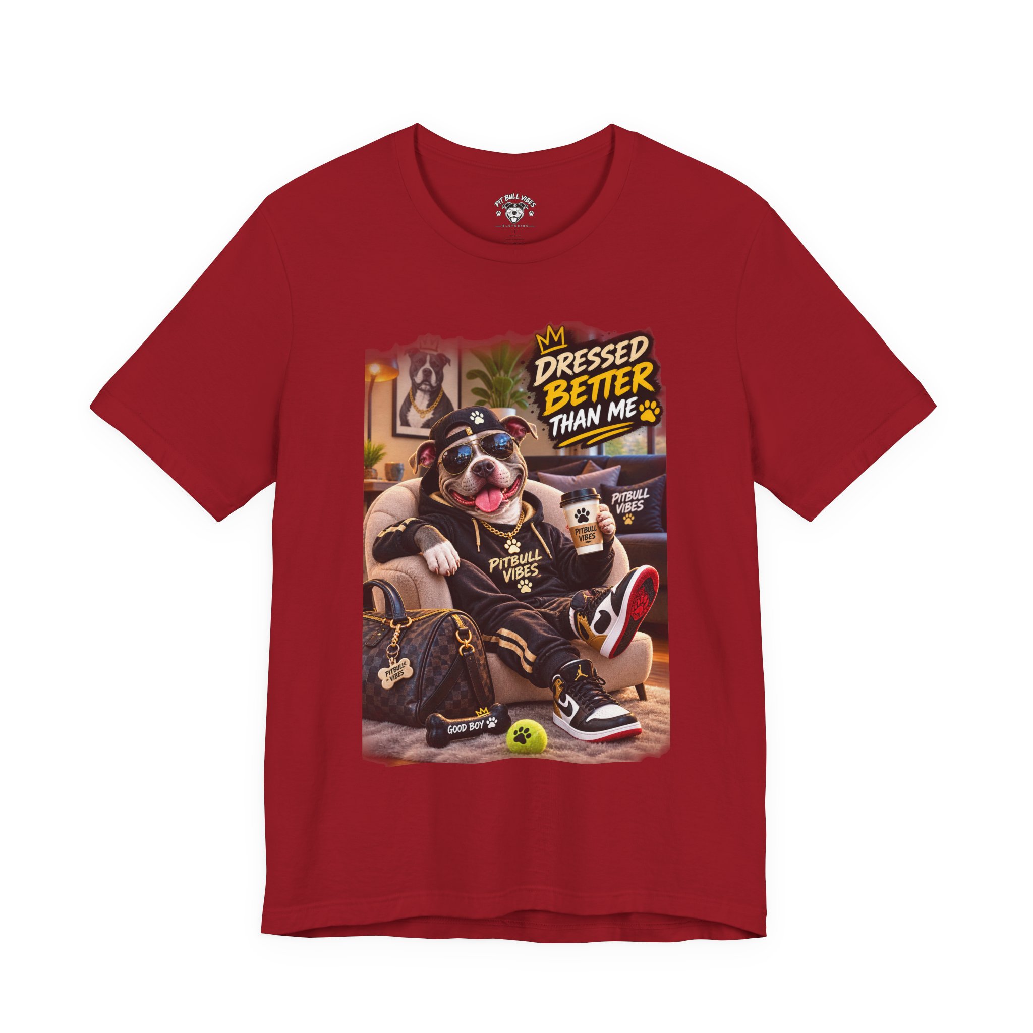 Graphic Tee - "Dressed Better Than Me" Stylish Pug Design - Image 37