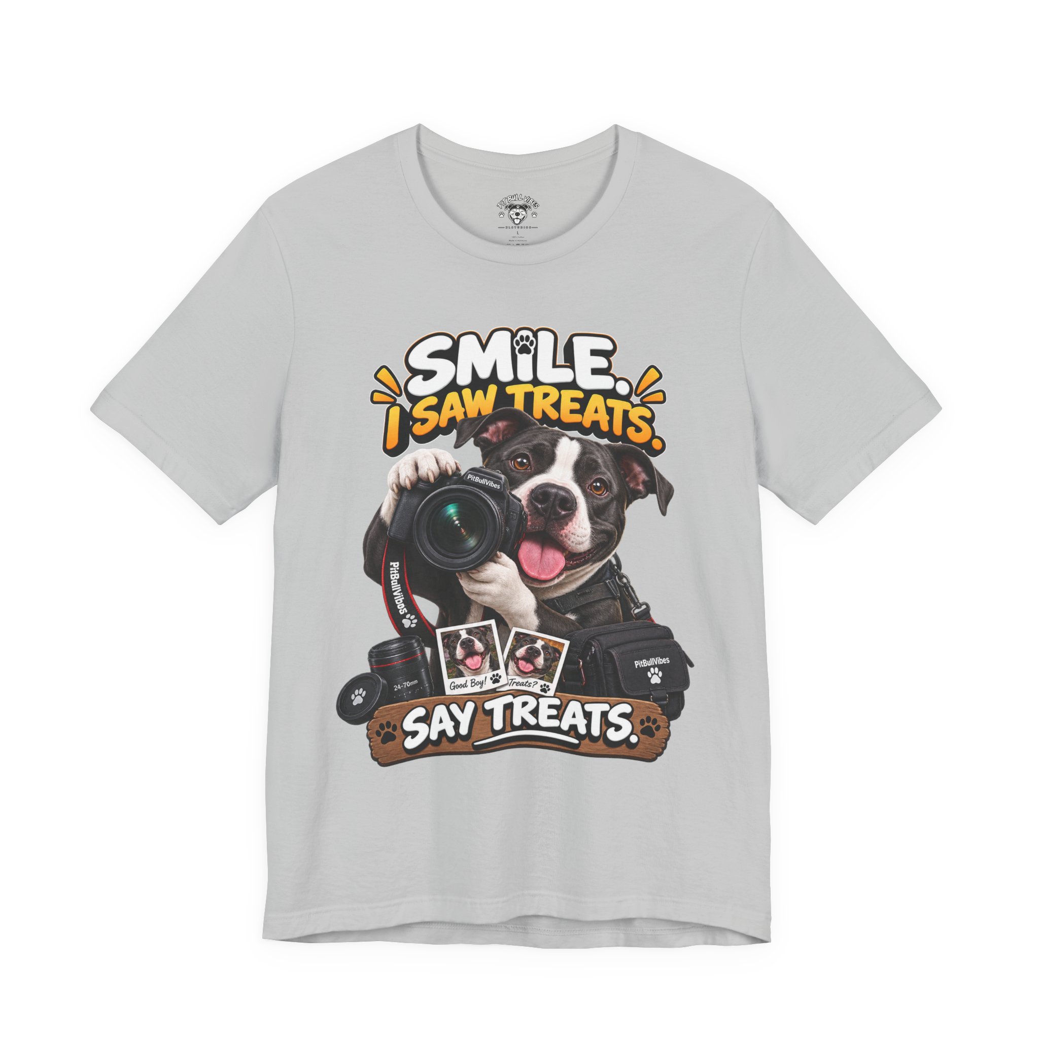 Smile, I Saw Treats! Dog Camera T-Shirt - Image 9