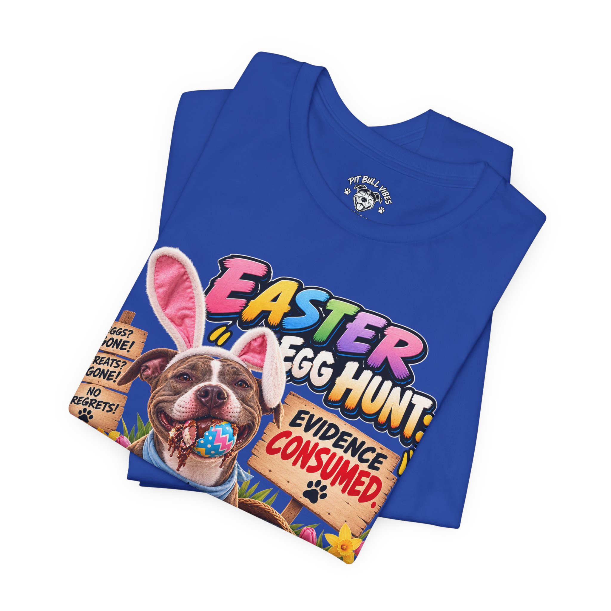 Easter Egg Hunt Dog T-Shirt — “Evidence Consumed” Cute Puppy Easter Tee - Image 23