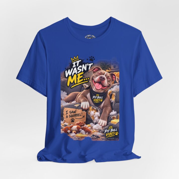 Pit Bull 'It Wasn't Me' Graphic Tee — Funny Dog Lover T-Shirt