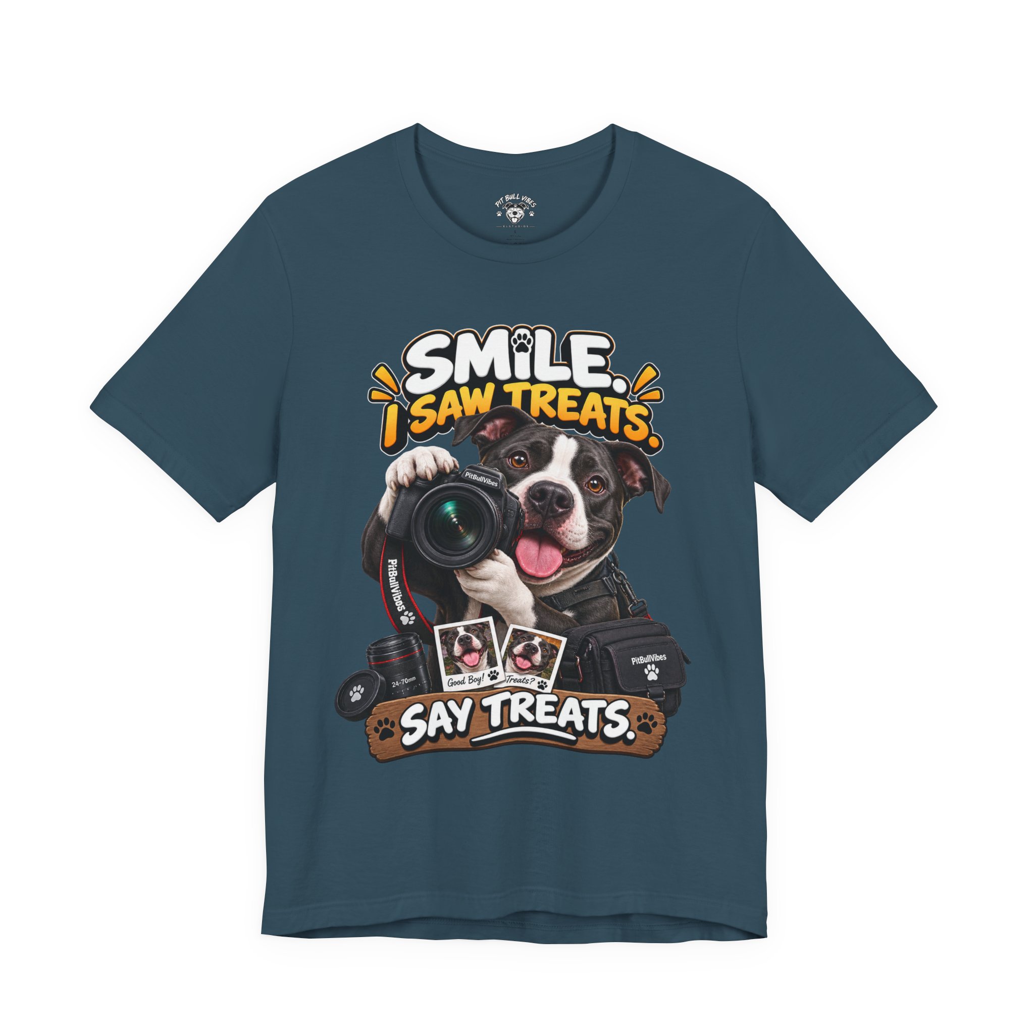 Smile, I Saw Treats! Dog Camera T-Shirt - Image 21