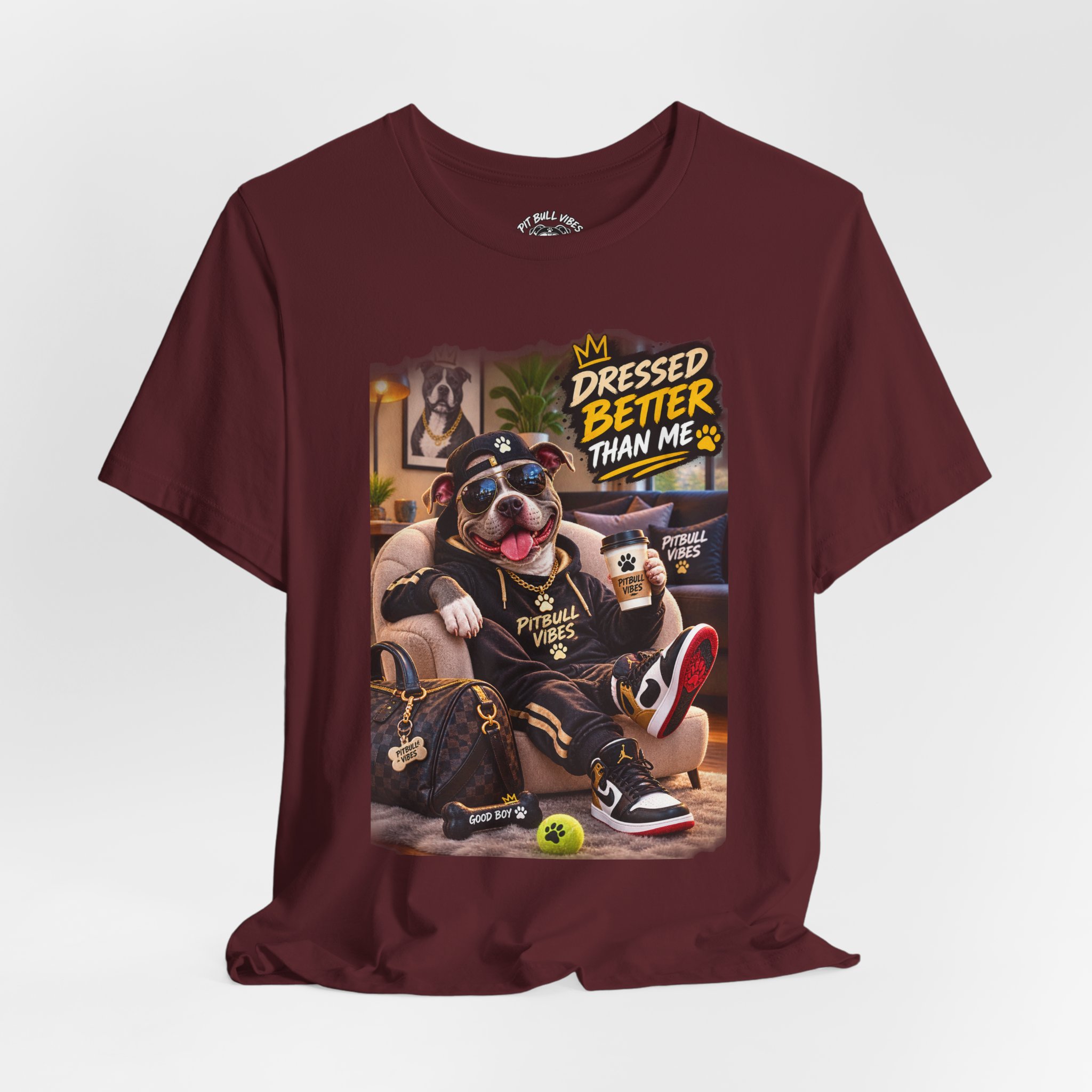 Graphic Tee - "Dressed Better Than Me" Stylish Pug Design - Image 32