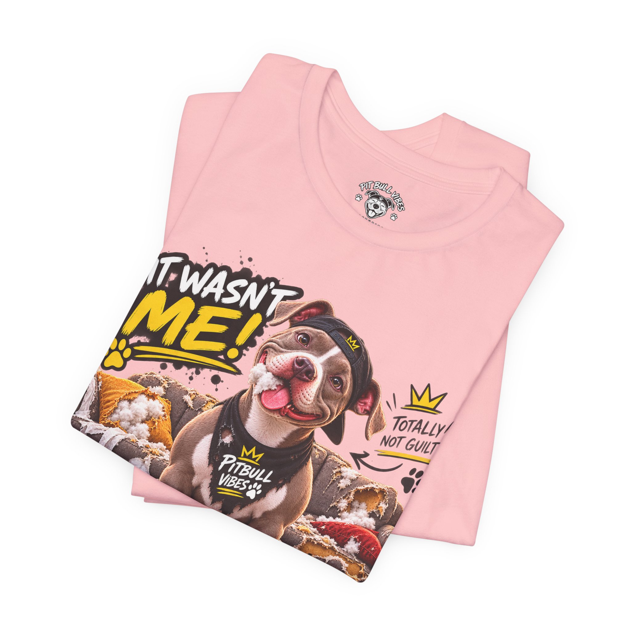Pitbull Vibes T-Shirt – "It Wasn't Me" Cute Puppy Graphic Tee - Image 35