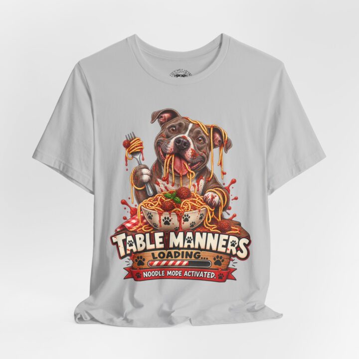 Table Manners Loading Noodle Mode Activated Dog T-Shirt