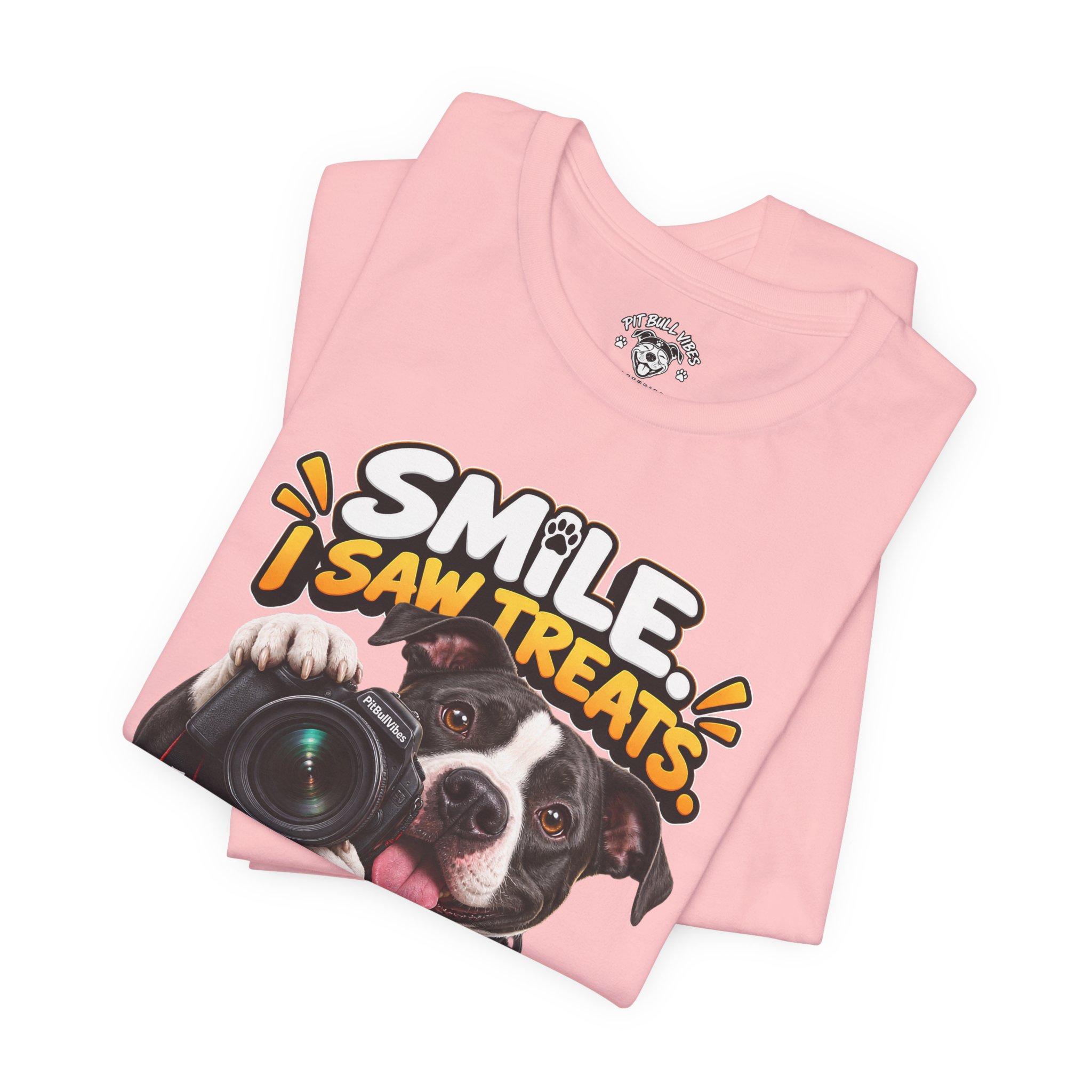 Smile, I Saw Treats! Dog Camera T-Shirt - Image 35