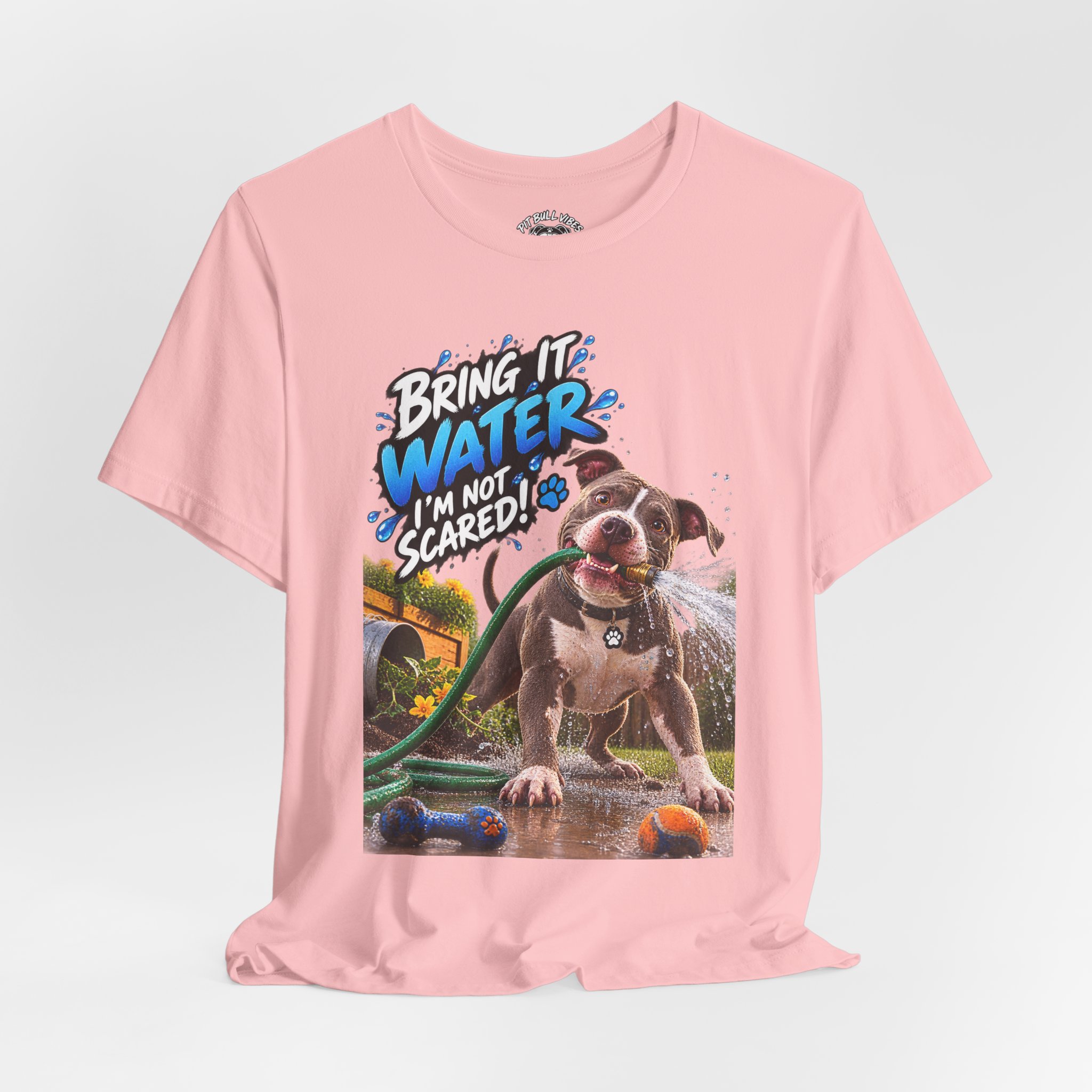 Bring It, Water! Dog Graphic Tee — "Bring It: Water I'm Not Scared" Shirt - Image 36