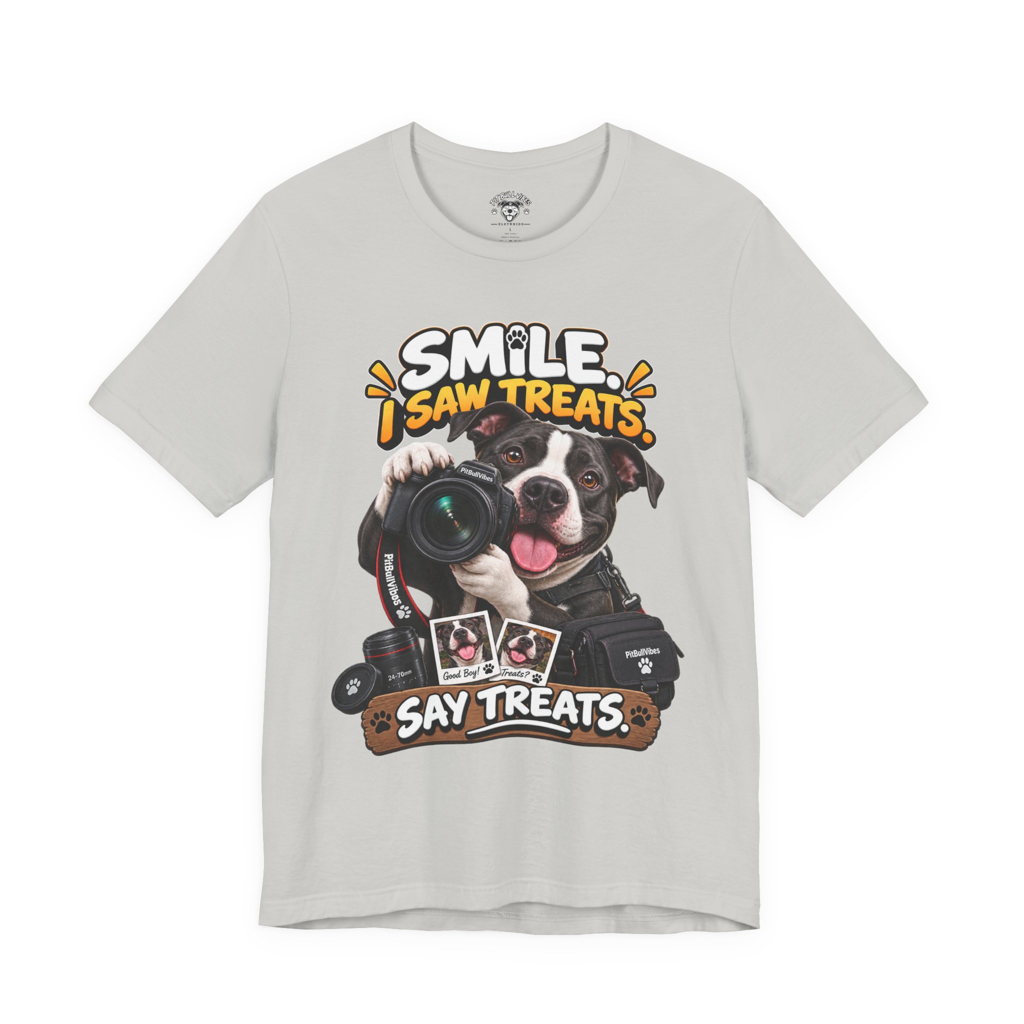 Smile, I Saw Treats! Dog Camera T-Shirt - Image 13