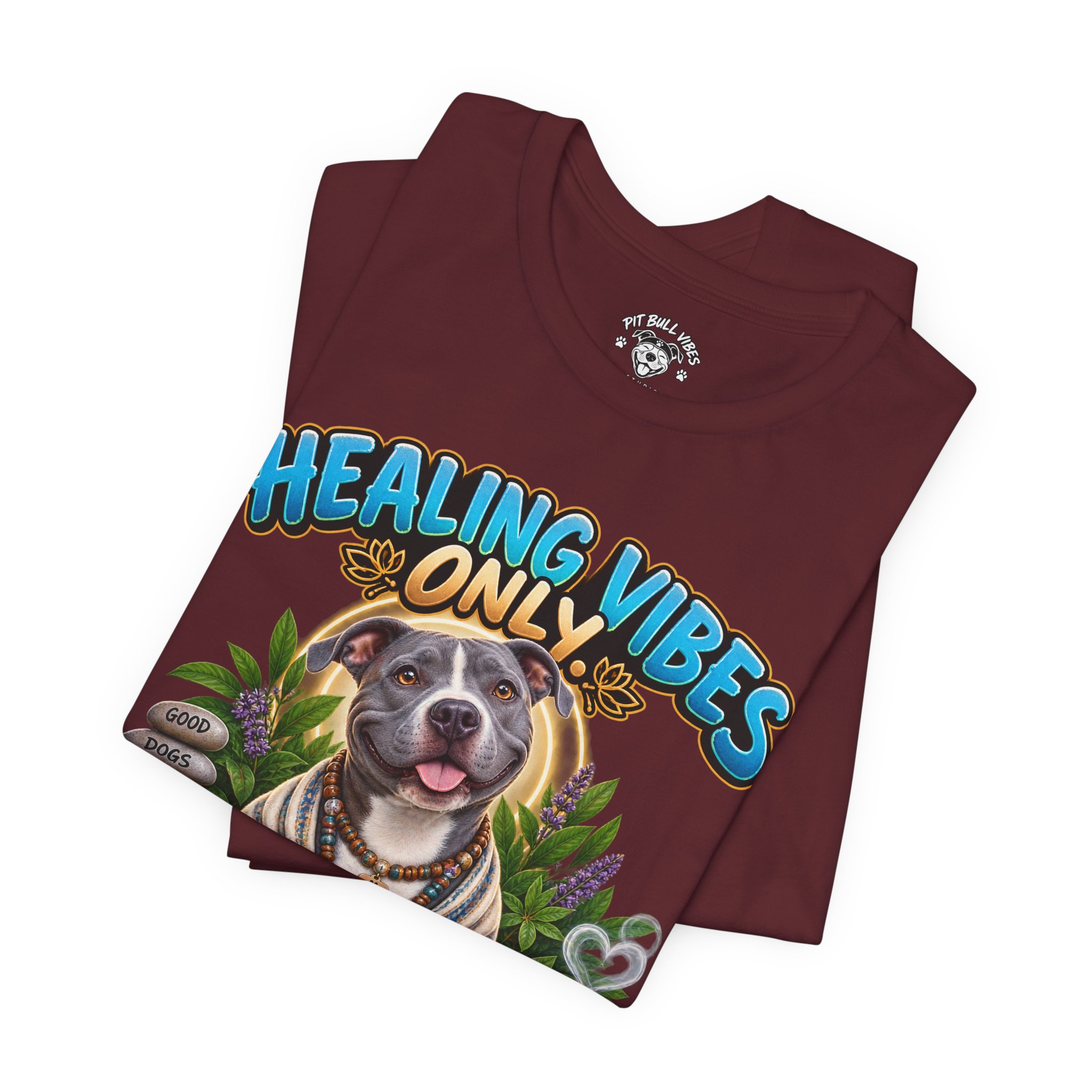 Healing Vibes Only Tee — "Negative Energy Out, Treats In" Dog Graphic T‑Shirt - Image 31