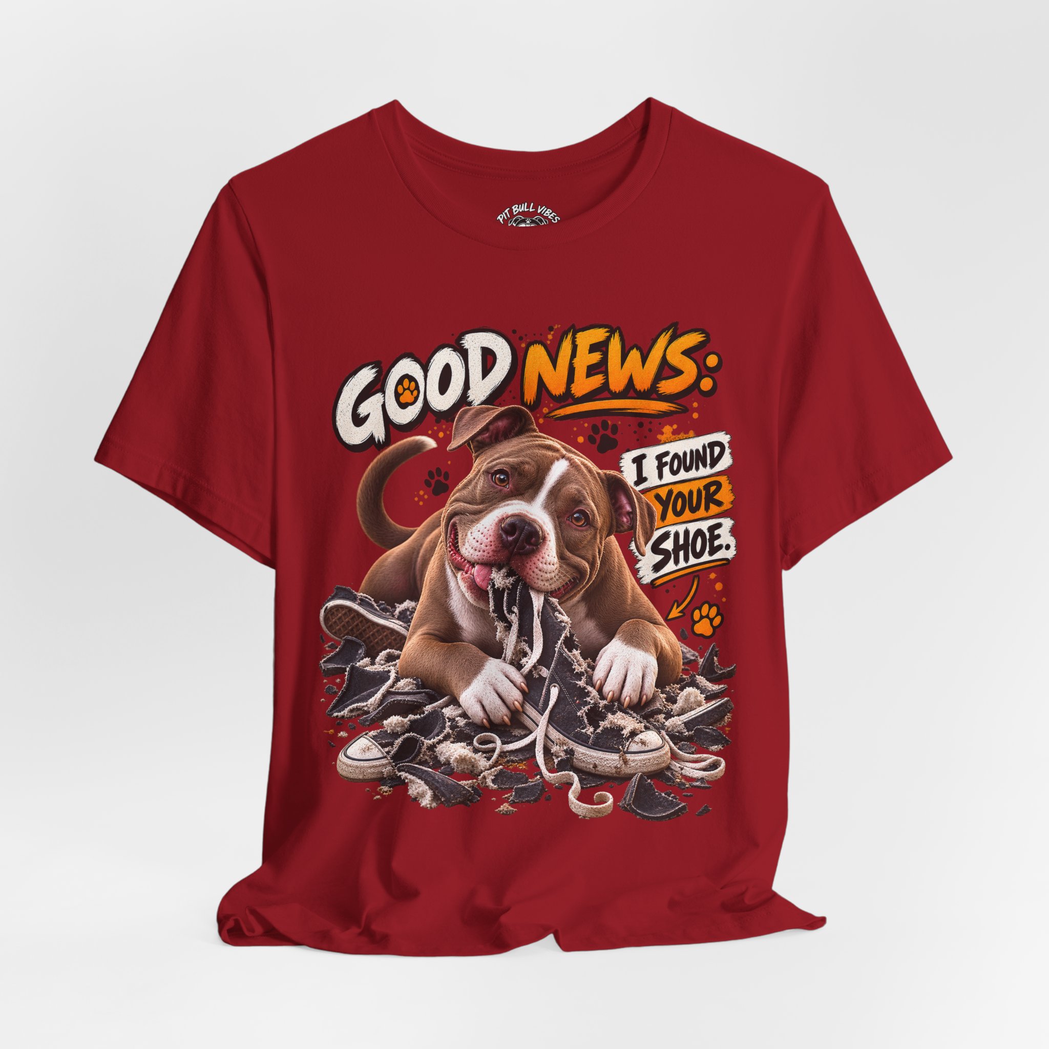 T‑Shirt - "Good News: I Found Your Shoe" Playful Puppy Graphic Tee - Image 36