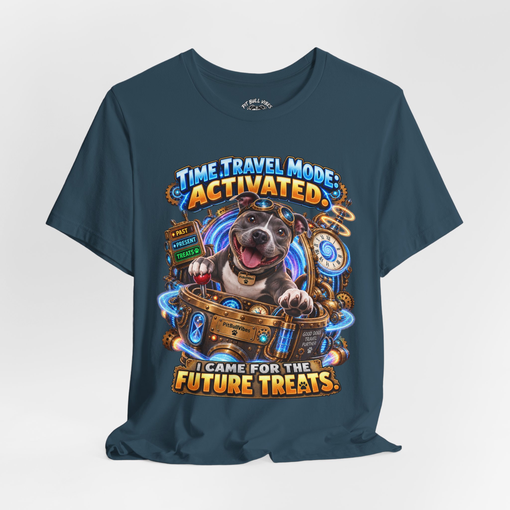 Time Travel Mode Activated Dog Tee — "I Came for the Future Treats" - Image 24