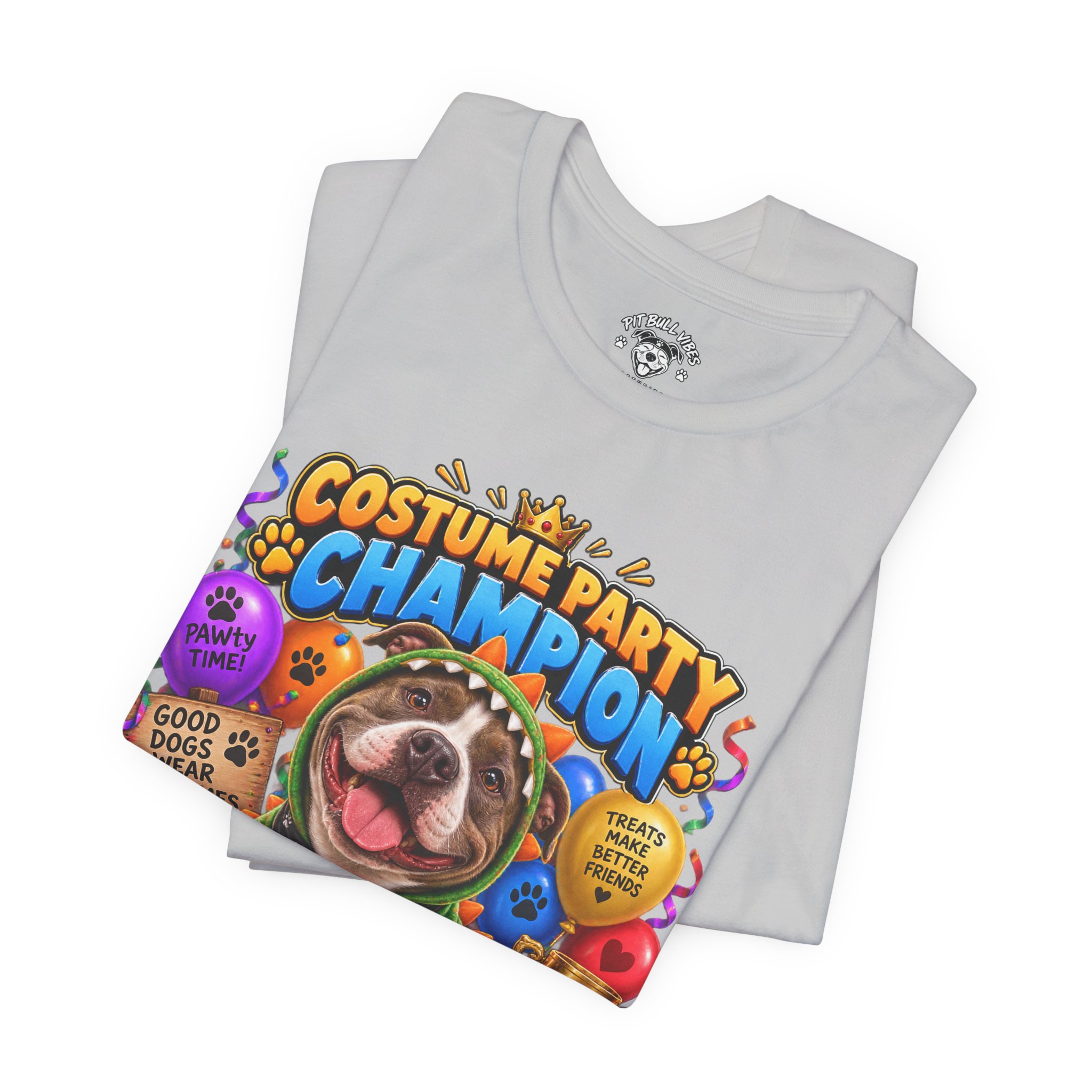 Costume Party Champion Dog T-Shirt — "Treats Are My Plus-One" - Image 11