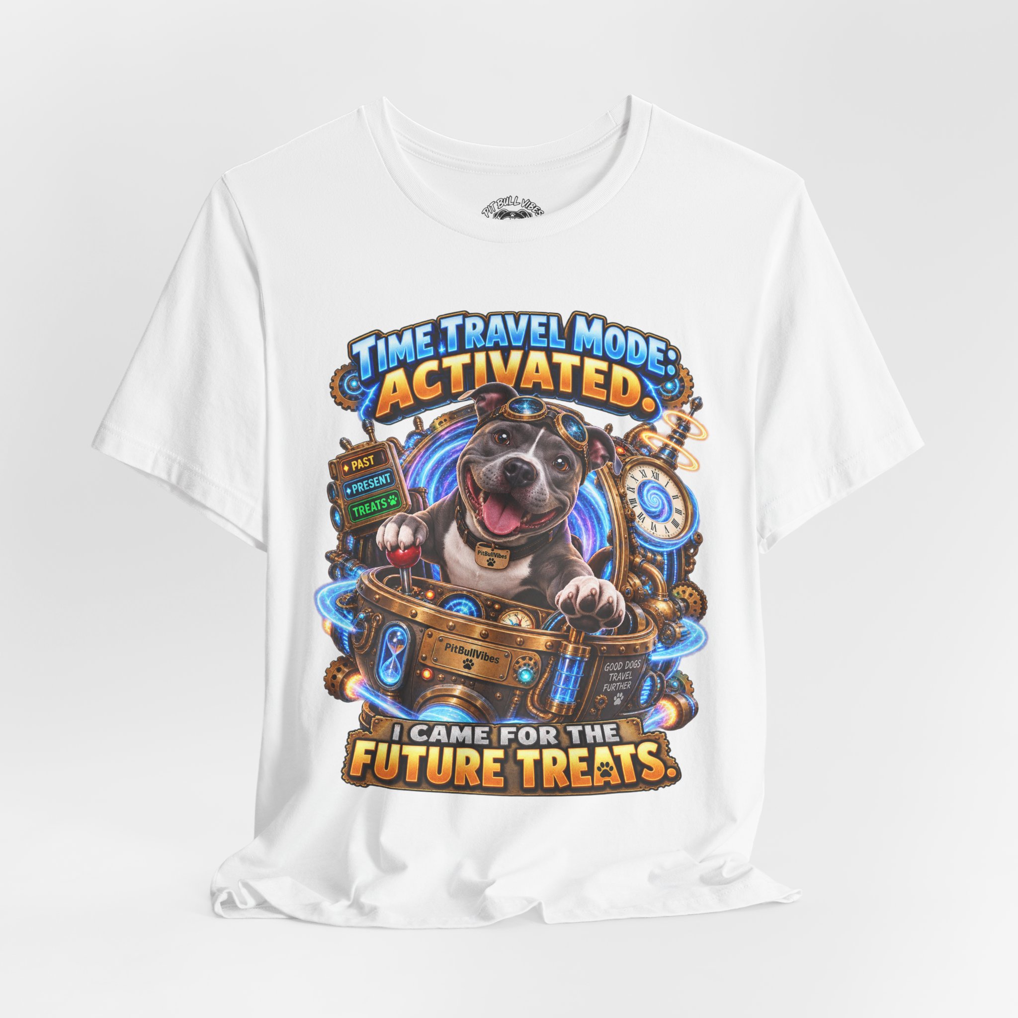 Time Travel Mode Activated Dog Tee — "I Came for the Future Treats" - Image 8