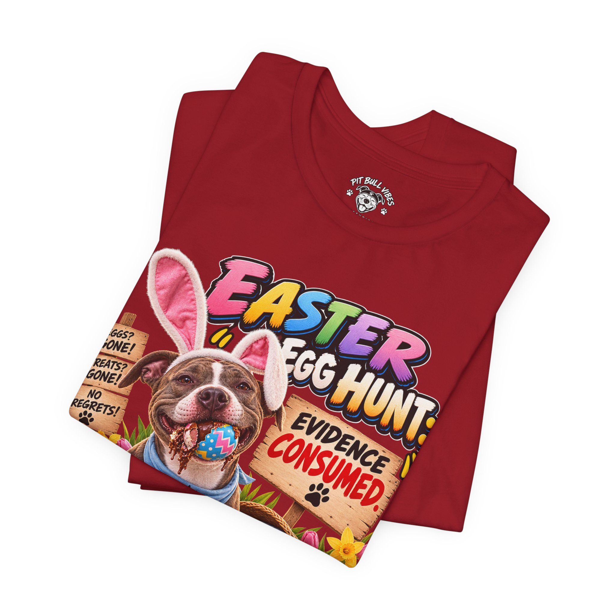 Easter Egg Hunt Dog T-Shirt — “Evidence Consumed” Cute Puppy Easter Tee - Image 39