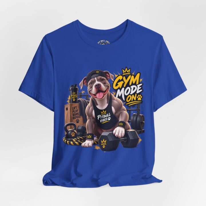 Gym Mode On Pitbull Fitness T-Shirt