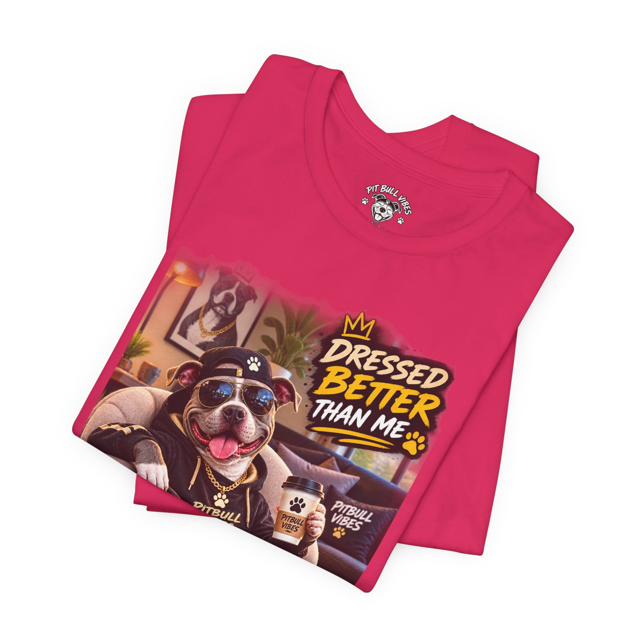 Graphic Tee - "Dressed Better Than Me" Stylish Pug Design - Image 27