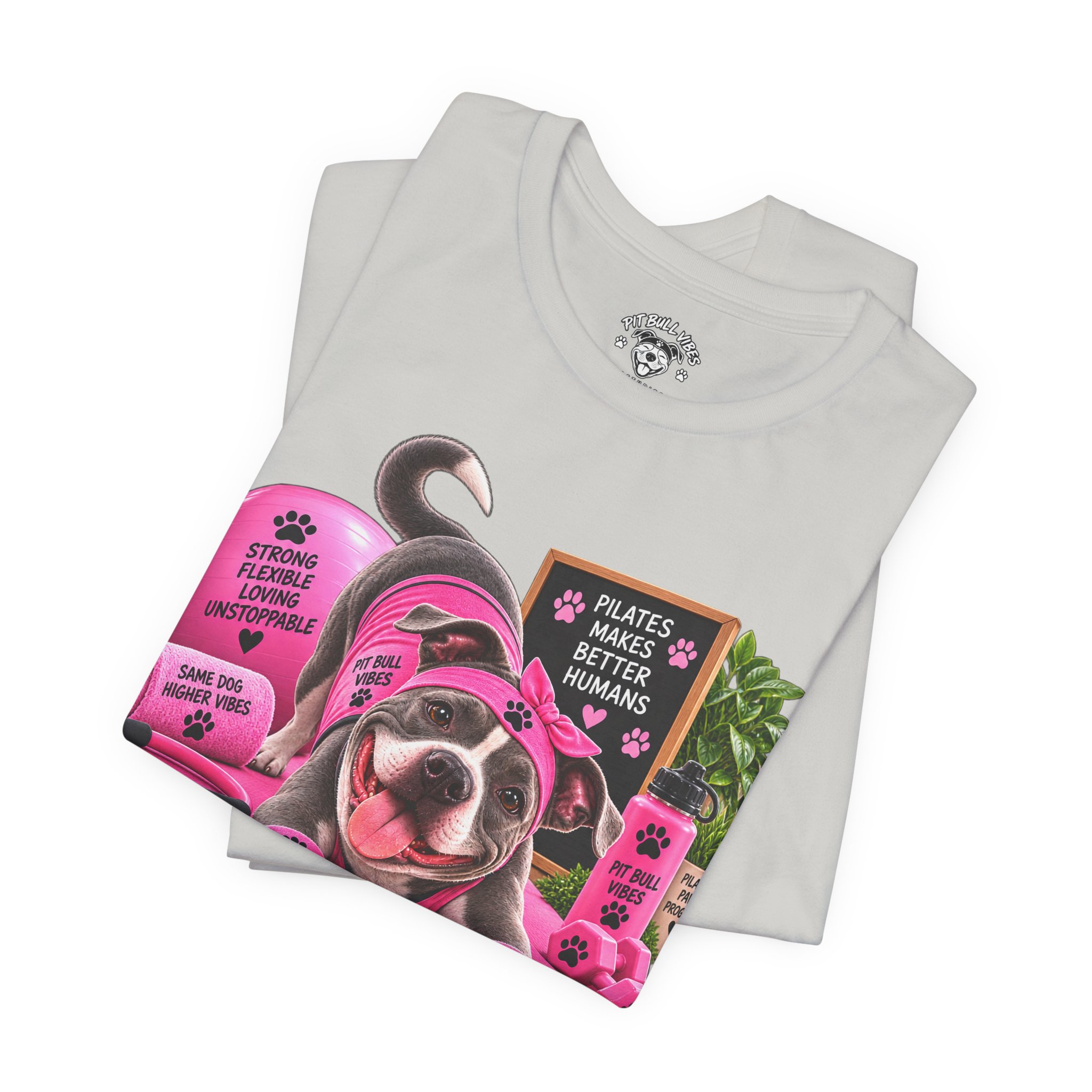 Pilates Paws & Progress T-Shirt — Cute Dog Yoga Pilates Tee (Stretch, Breathe, Wag, Repeat) - Image 19