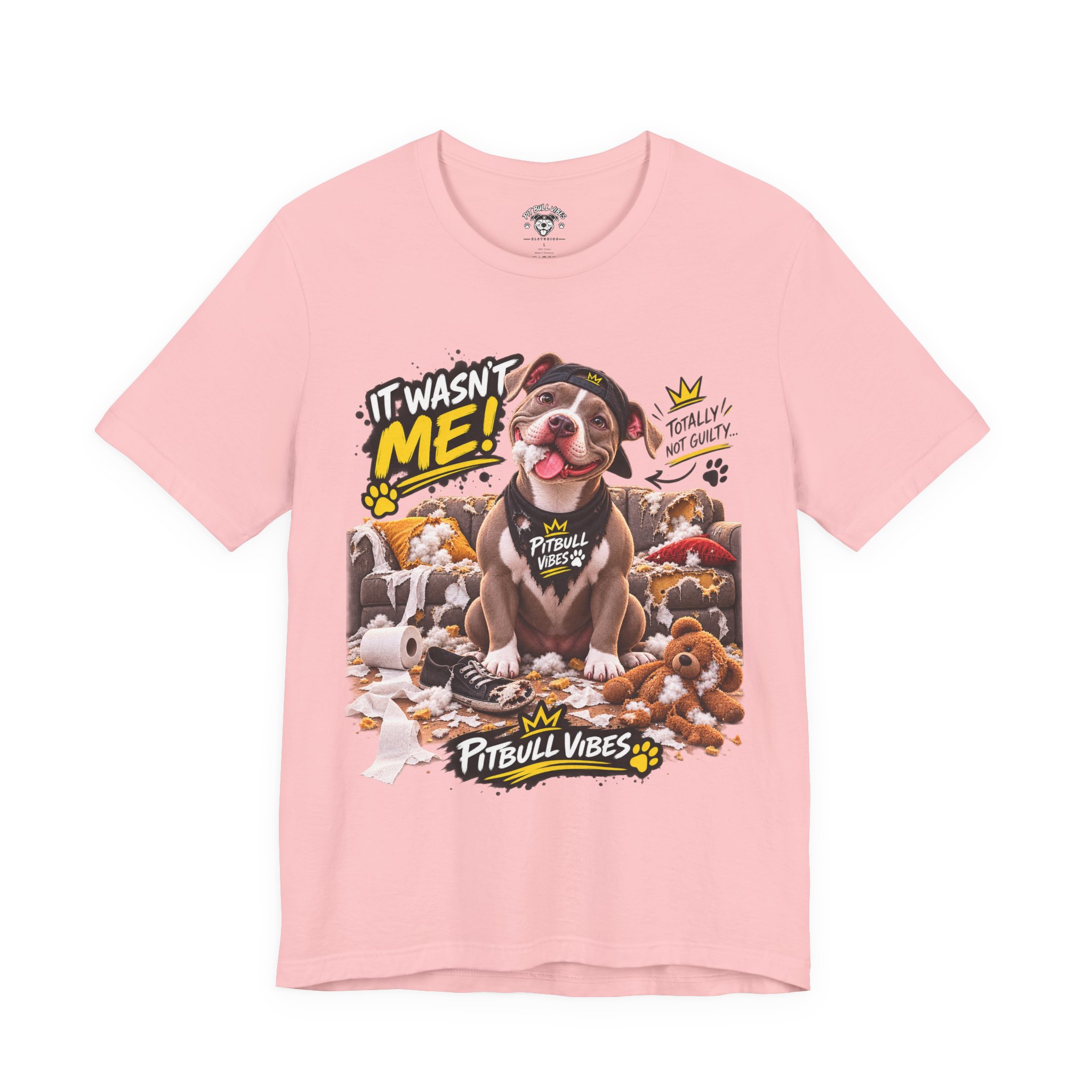 Pitbull Vibes T-Shirt – "It Wasn't Me" Cute Puppy Graphic Tee - Image 33