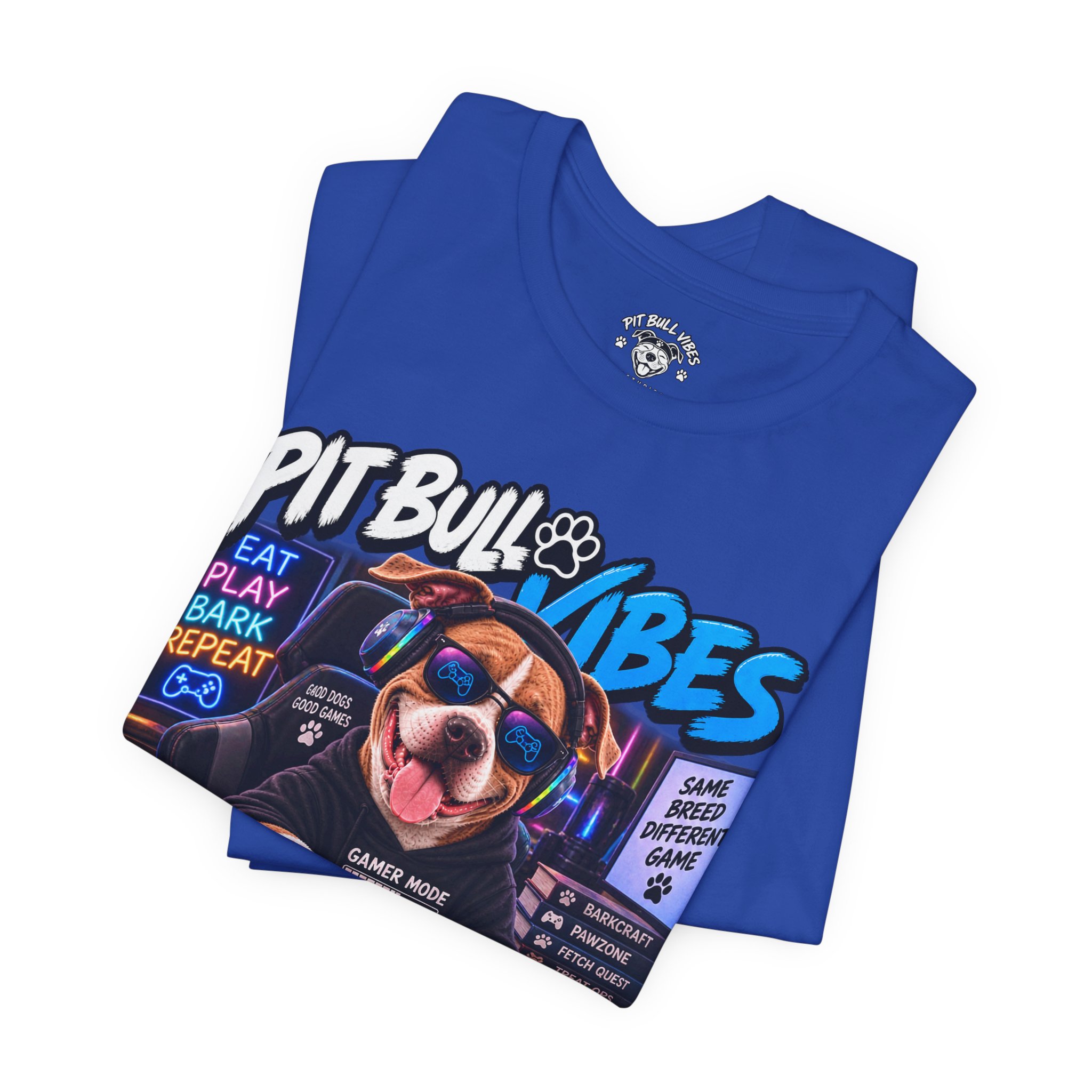 Pitbull Vibes Gamer Tee — "Life Is Better In Game Mode" - Image 19