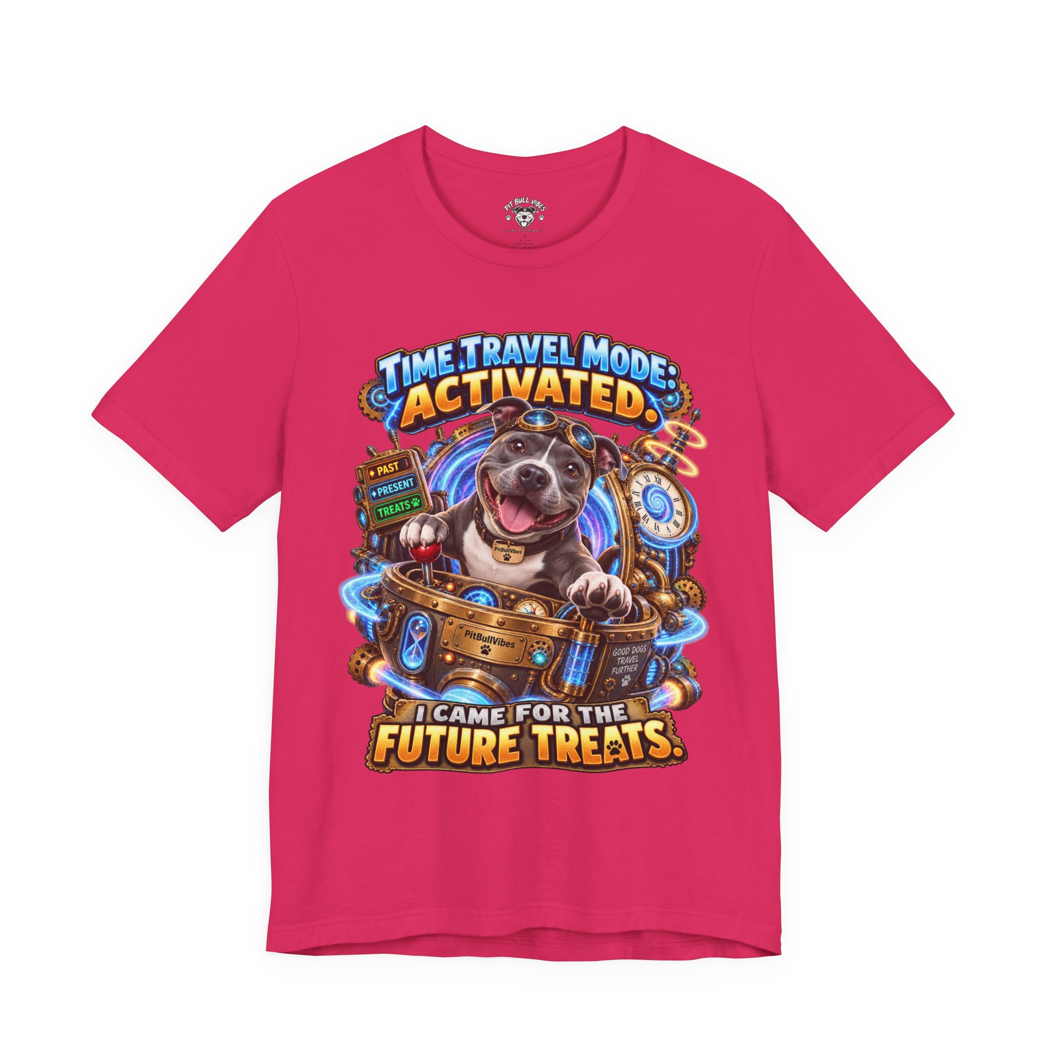 Time Travel Mode Activated Dog Tee — "I Came for the Future Treats" - Image 25
