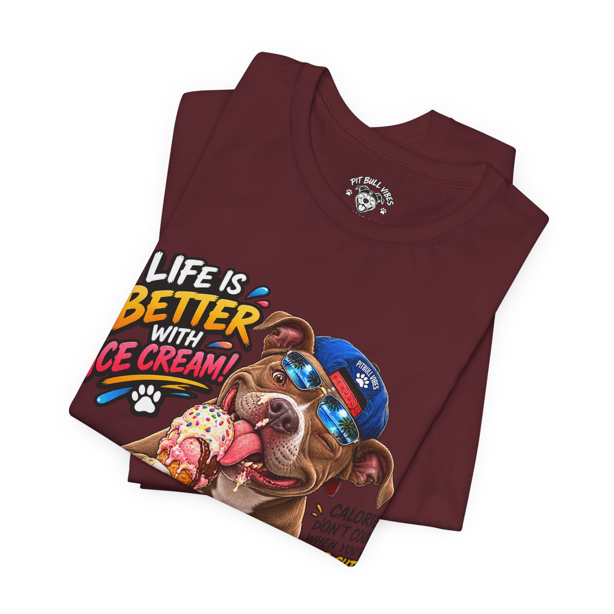 Life Is Better with Ice Cream Dog Graphic T-Shirt - Image 31
