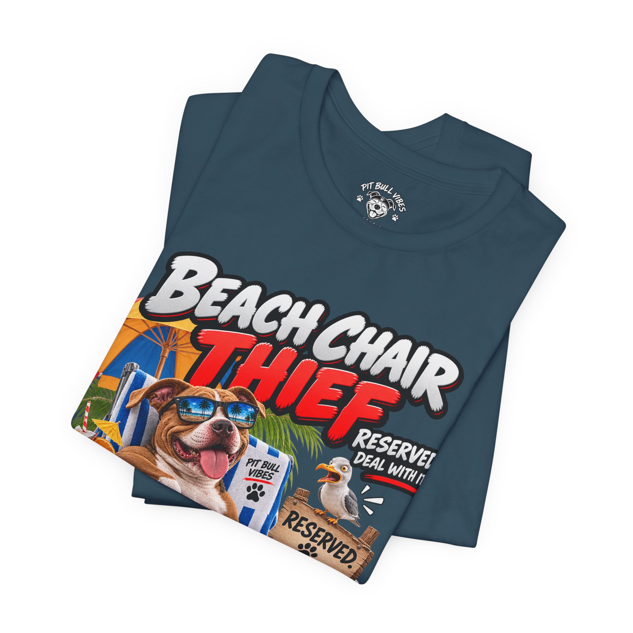 Beach Chair Thief Graphic Tee - Image 23