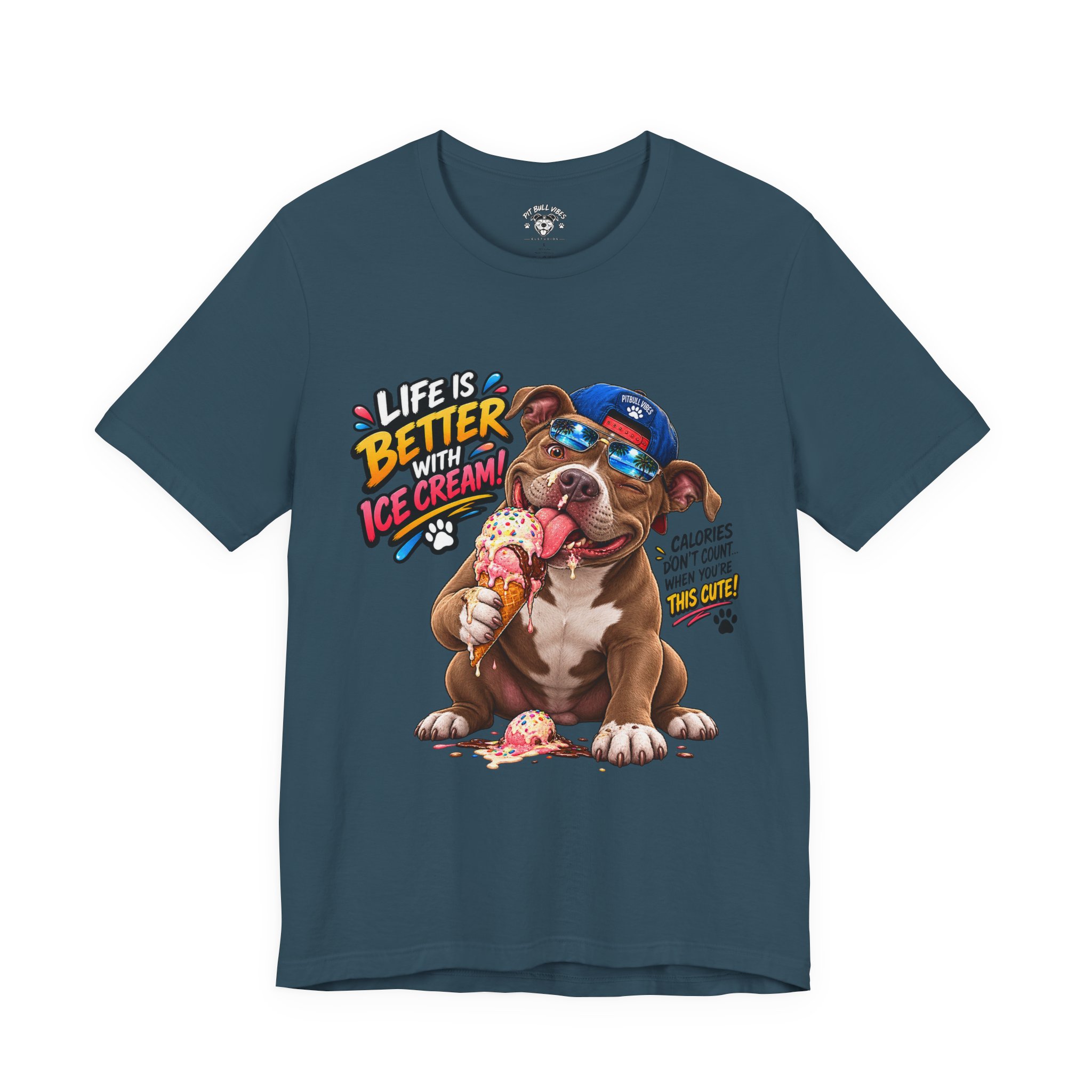 Life Is Better with Ice Cream Dog Graphic T-Shirt - Image 21