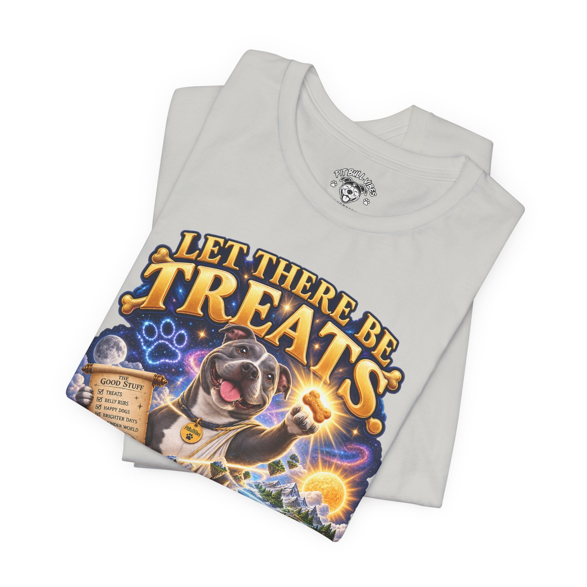 Dog Treats Graphic Tee — "Let There Be Treats and It Was Very Good" - Image 19