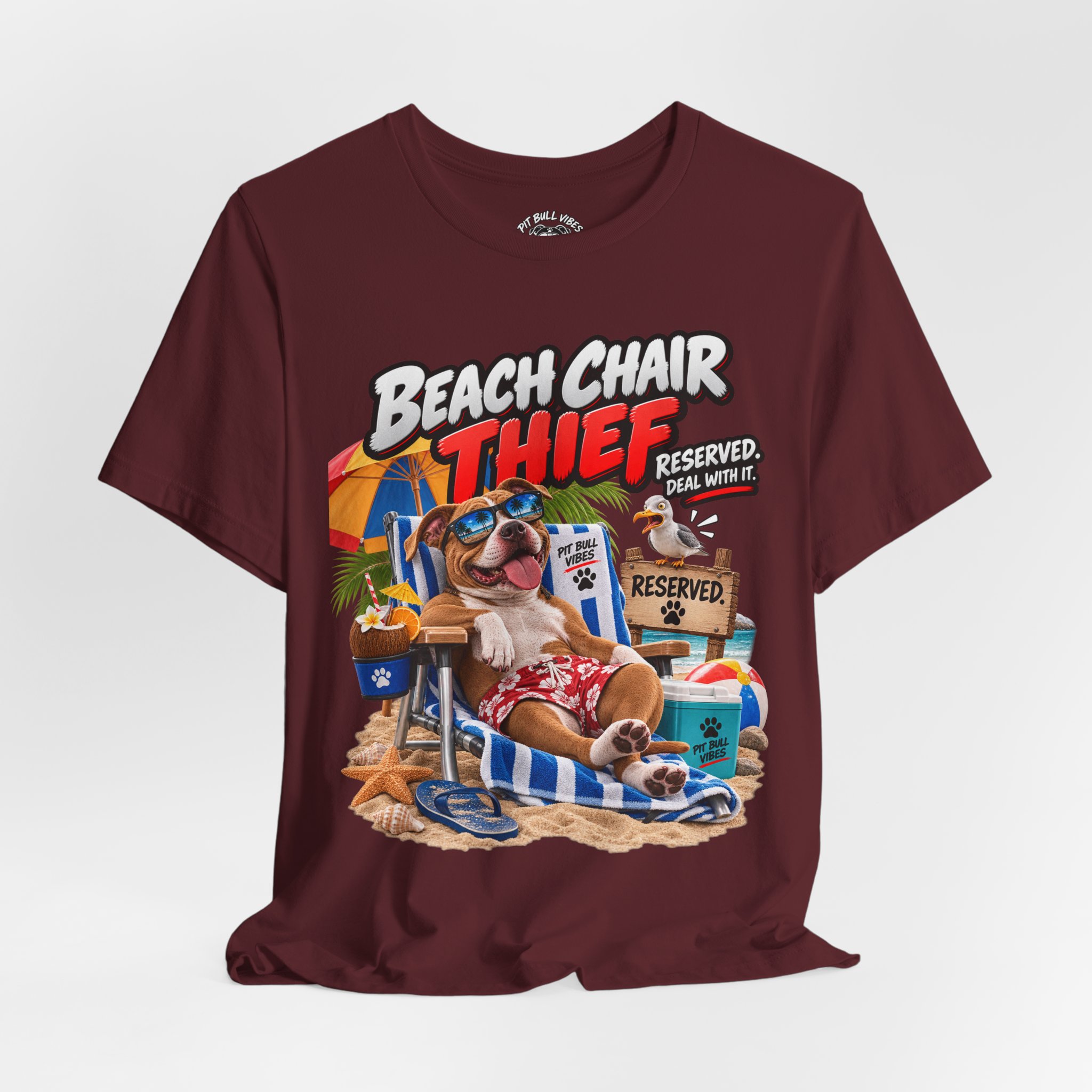 Beach Chair Thief Graphic Tee - Image 32