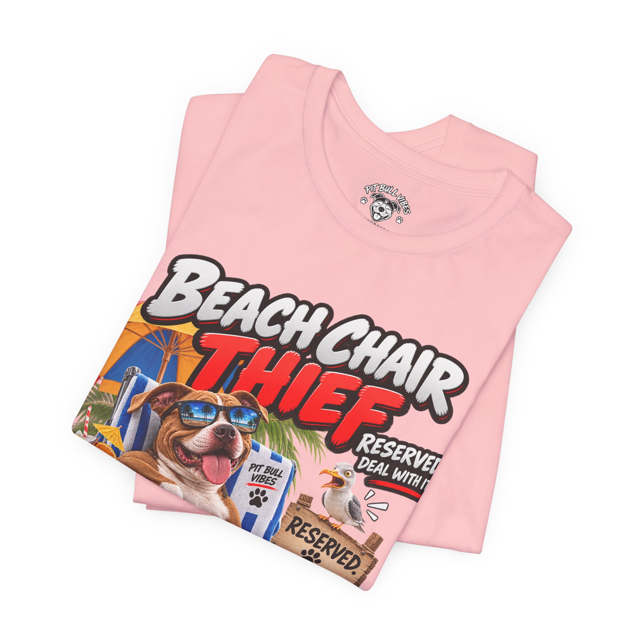 Beach Chair Thief Graphic Tee - Image 35