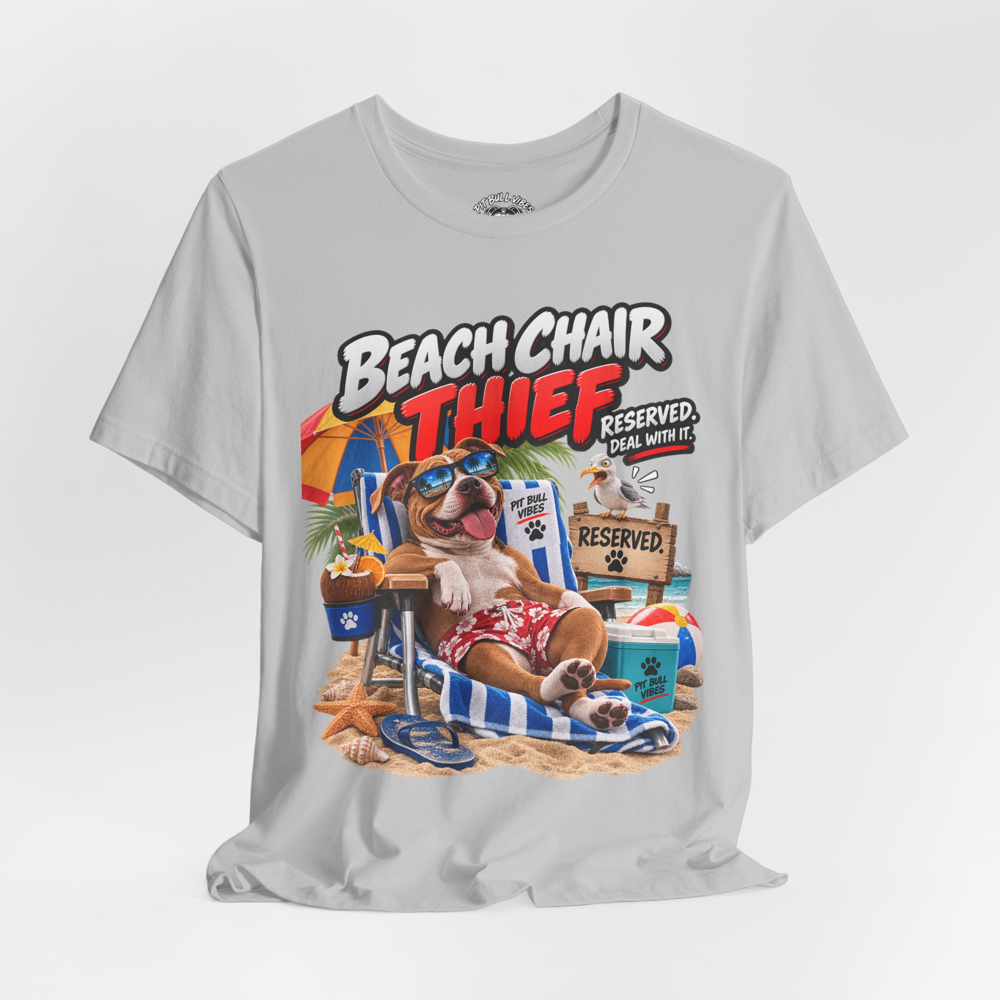 Beach Chair Thief Graphic Tee - Image 8