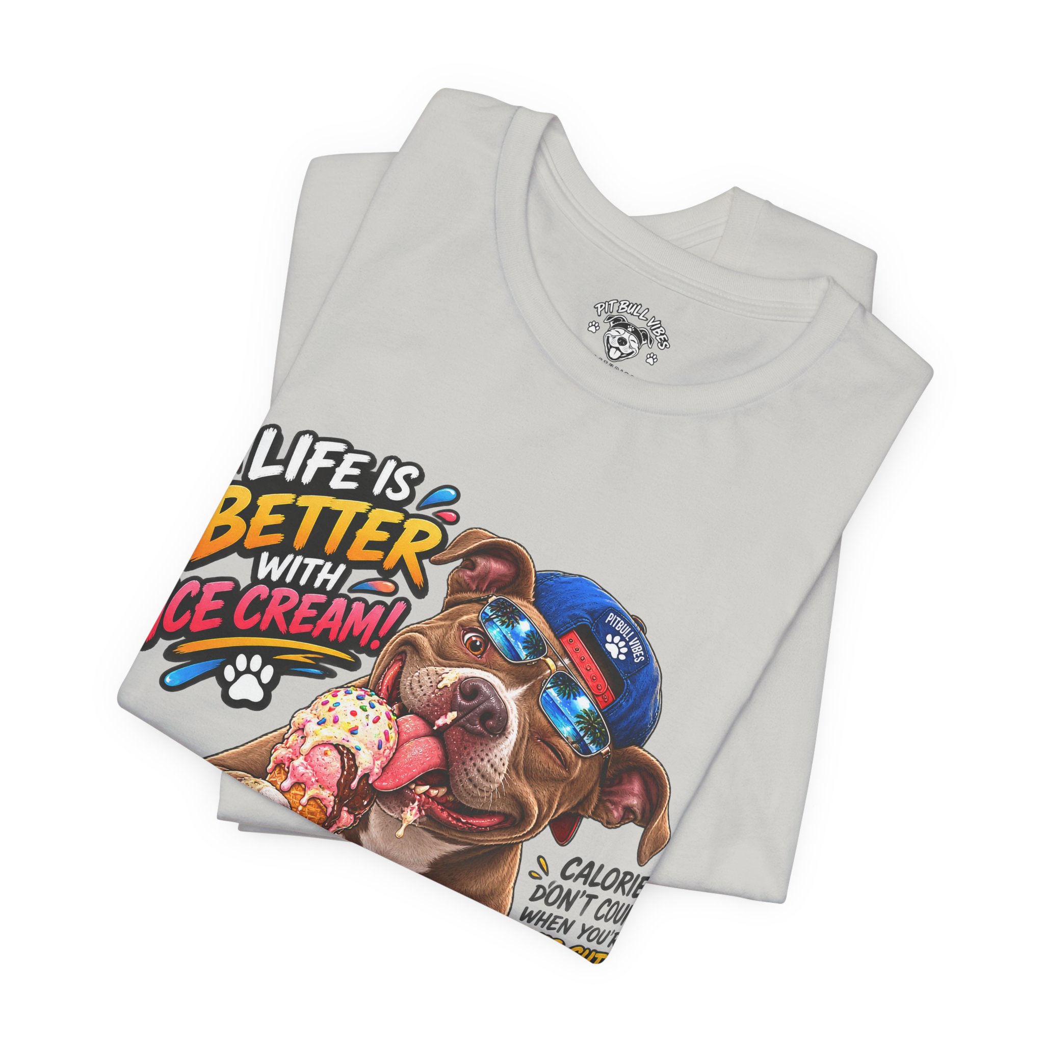 Life Is Better with Ice Cream Dog Graphic T-Shirt - Image 19