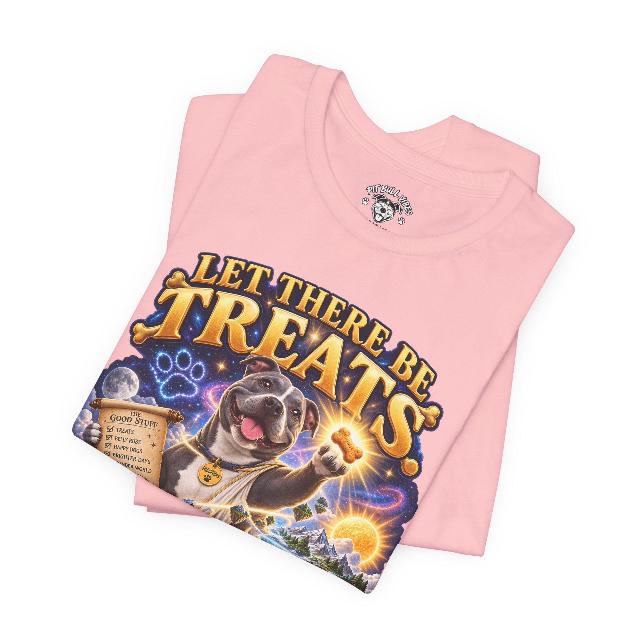 Dog Treats Graphic Tee — "Let There Be Treats and It Was Very Good" - Image 35