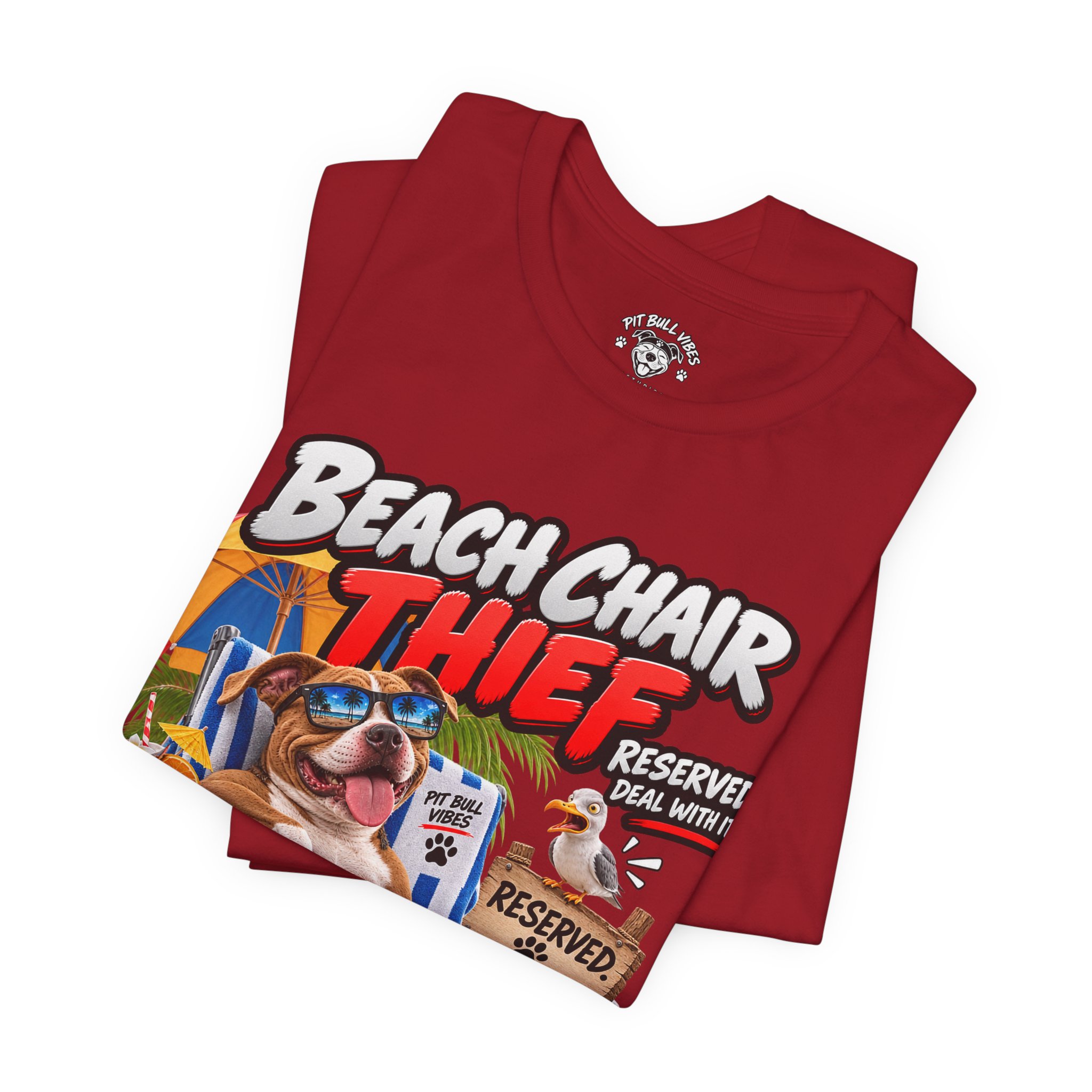 Beach Chair Thief Graphic Tee - Image 39