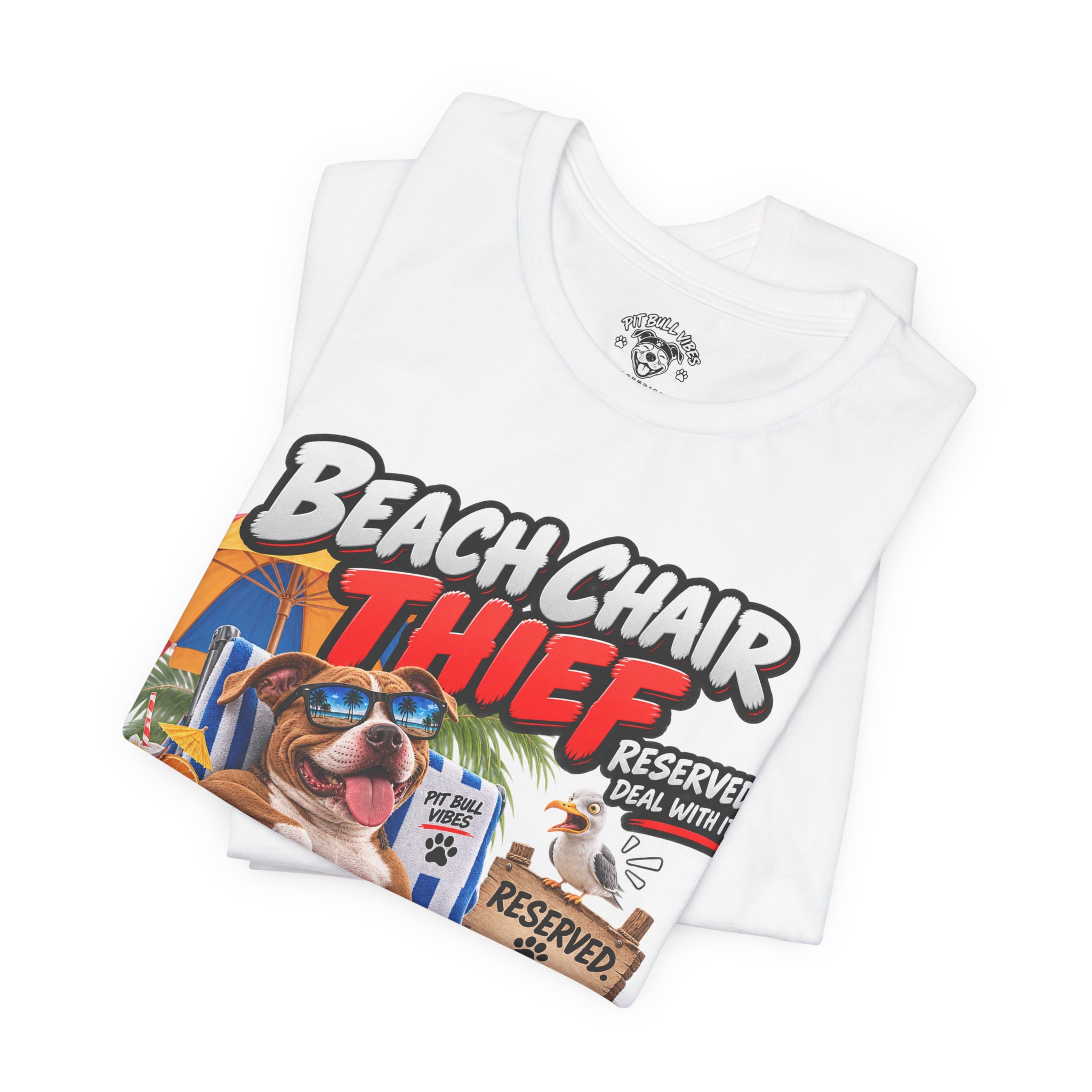 Beach Chair Thief Graphic Tee - Image 4