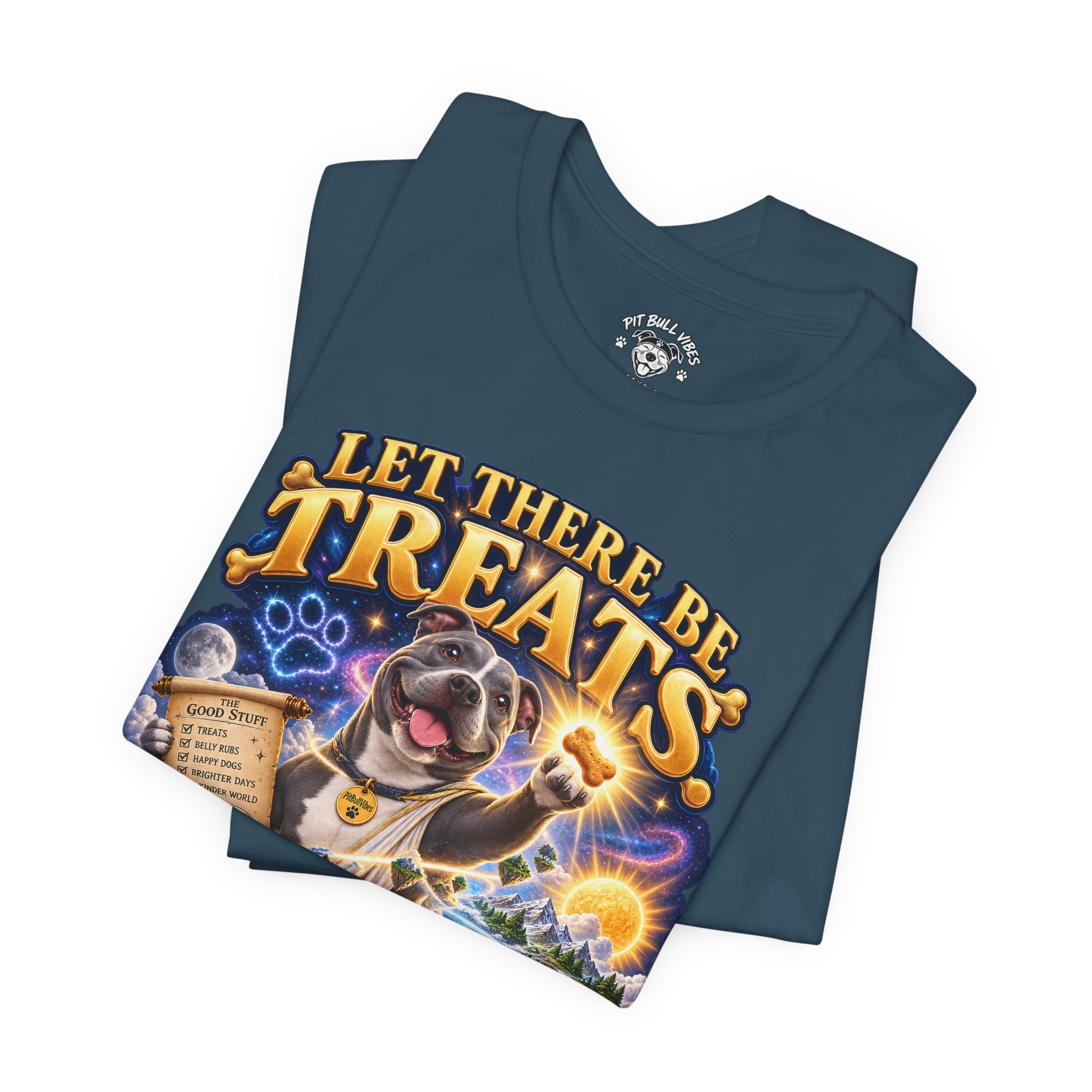 Dog Treats Graphic Tee — "Let There Be Treats and It Was Very Good" - Image 23