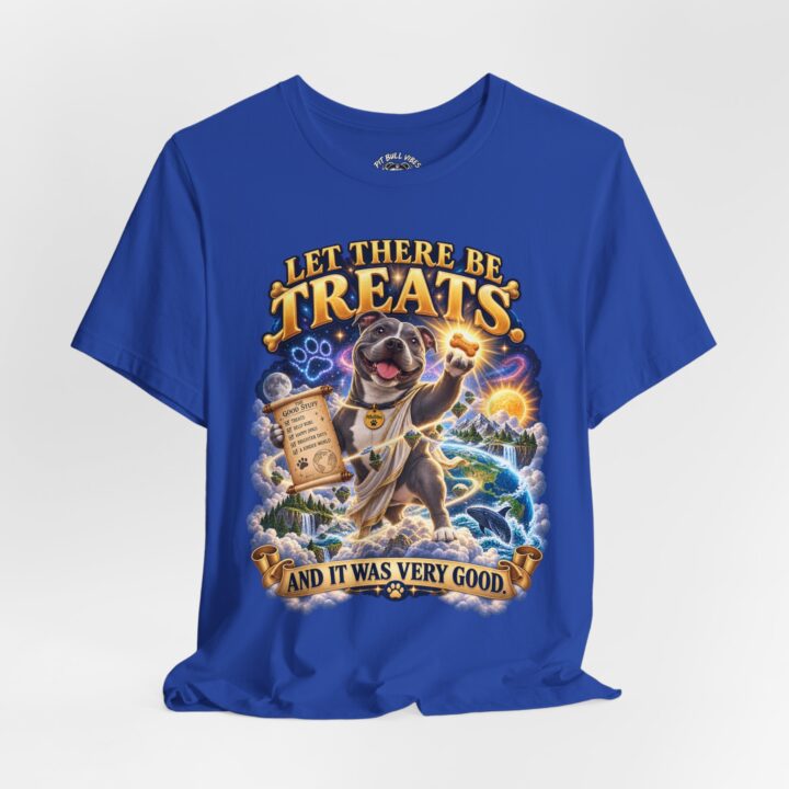 Dog Treats Graphic Tee — "Let There Be Treats and It Was Very Good"