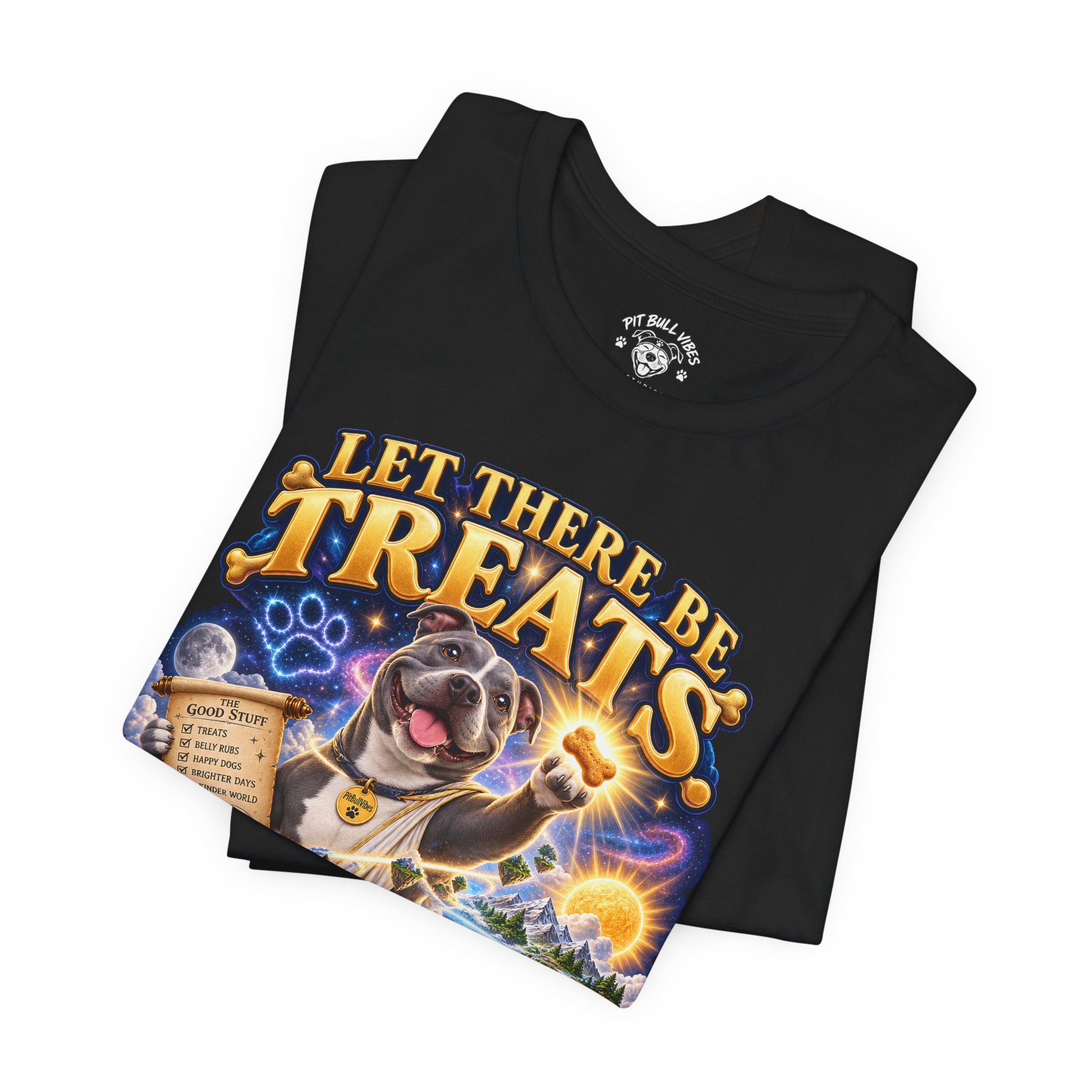 Dog Treats Graphic Tee — "Let There Be Treats and It Was Very Good" - Image 15
