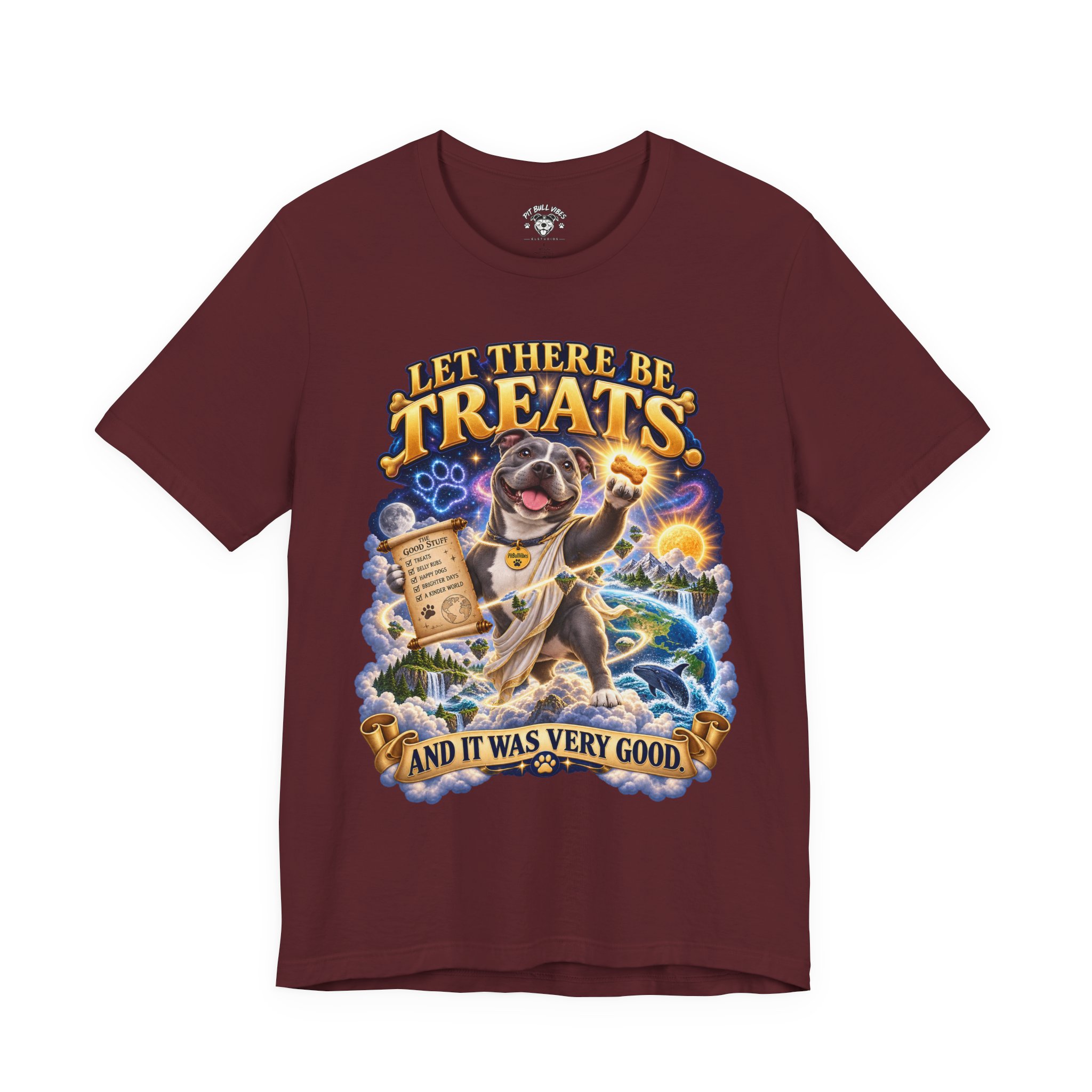 Dog Treats Graphic Tee — "Let There Be Treats and It Was Very Good" - Image 29