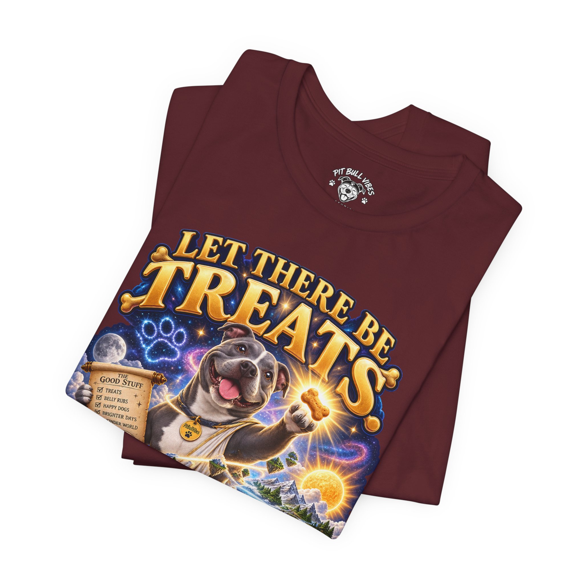 Dog Treats Graphic Tee — "Let There Be Treats and It Was Very Good" - Image 31