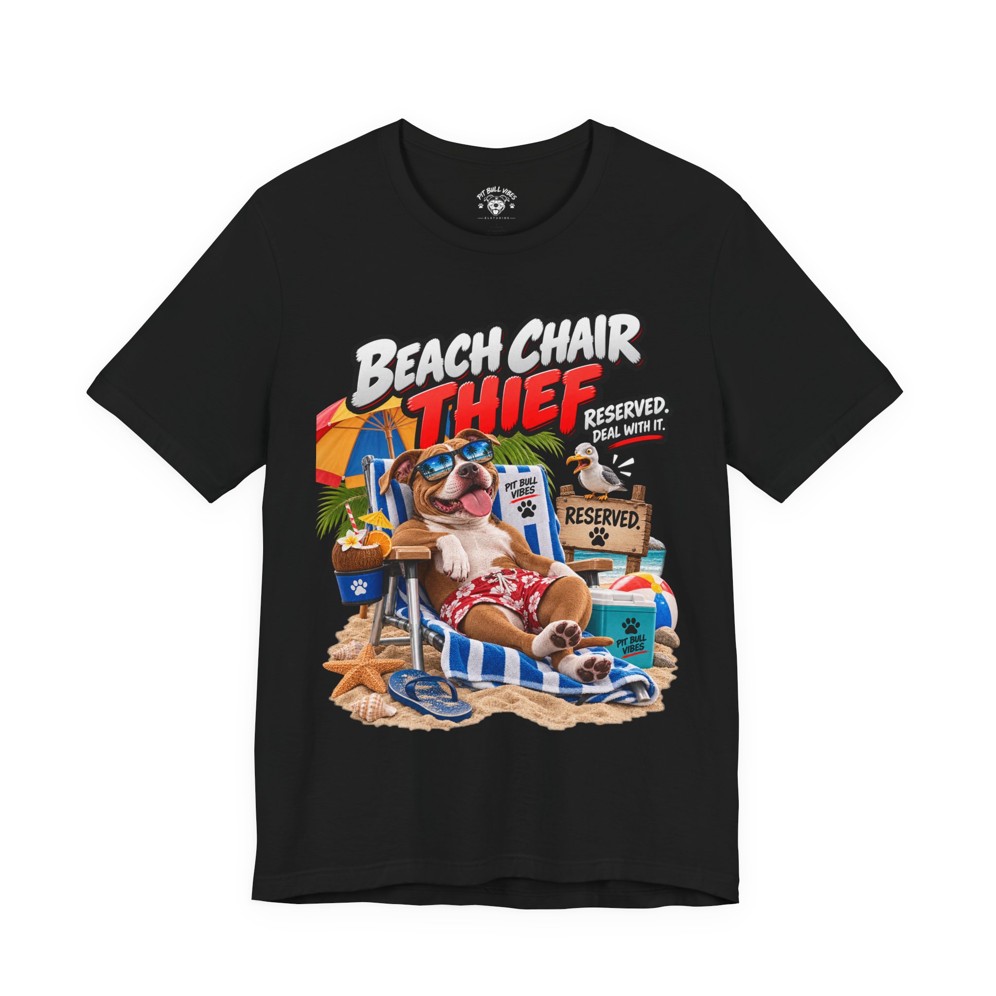 Beach Chair Thief Graphic Tee - Image 9