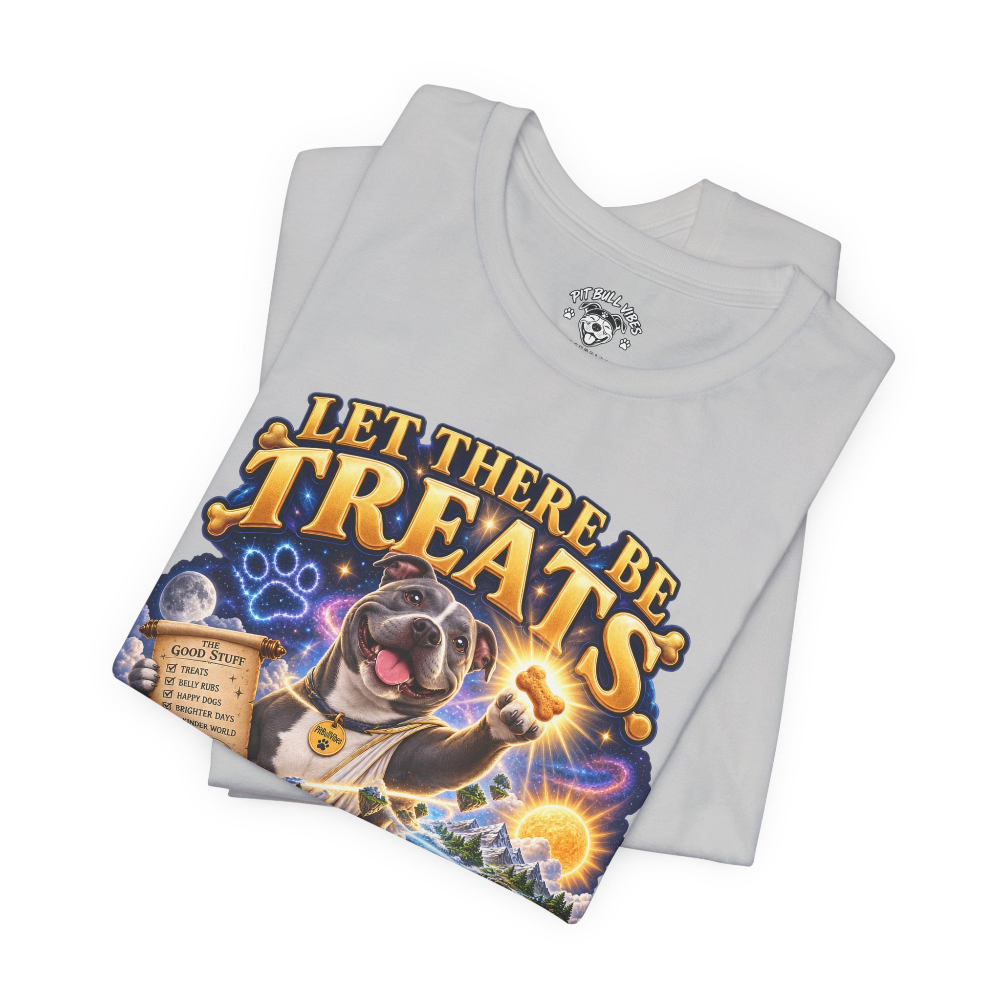 Dog Treats Graphic Tee — "Let There Be Treats and It Was Very Good" - Image 11