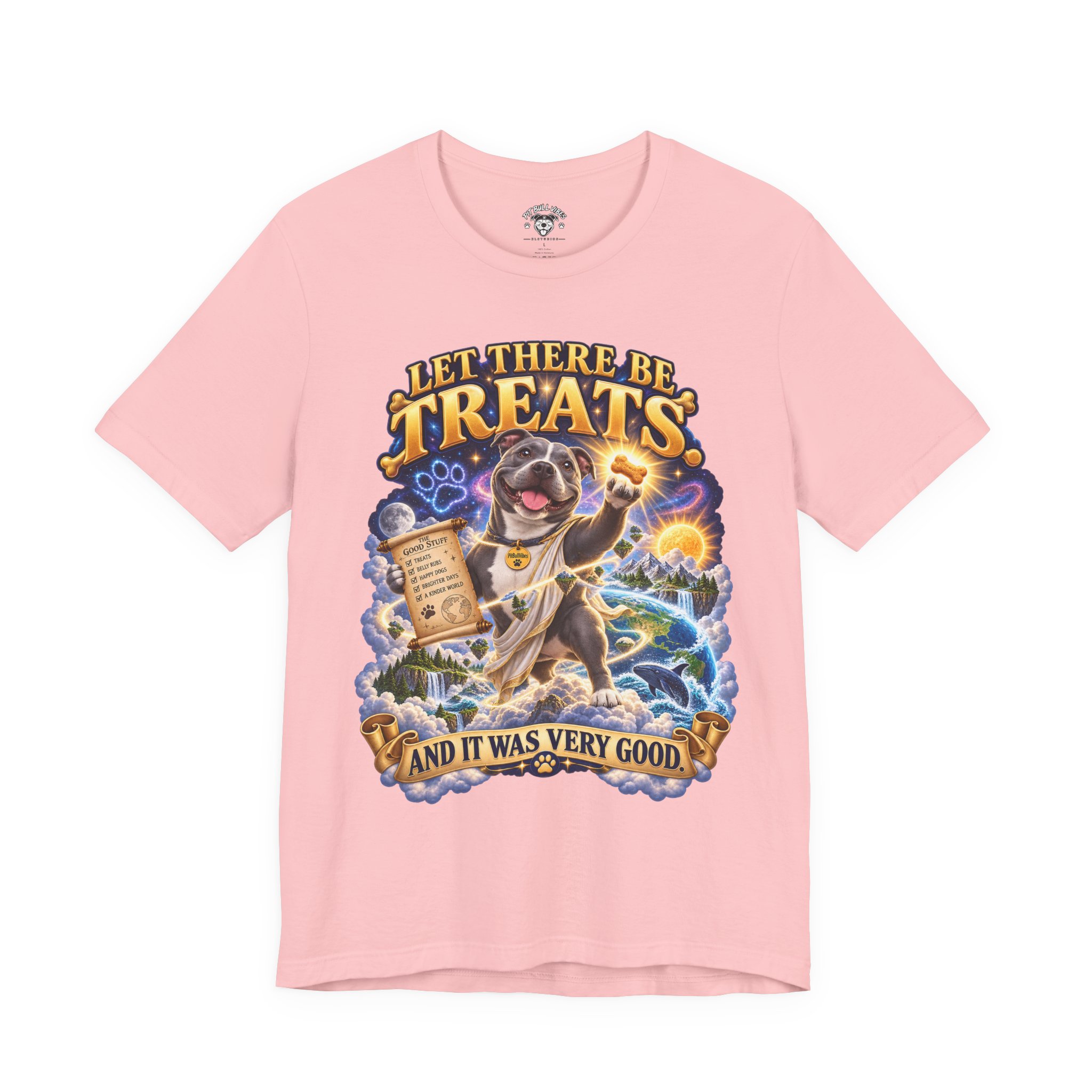 Dog Treats Graphic Tee — "Let There Be Treats and It Was Very Good" - Image 33