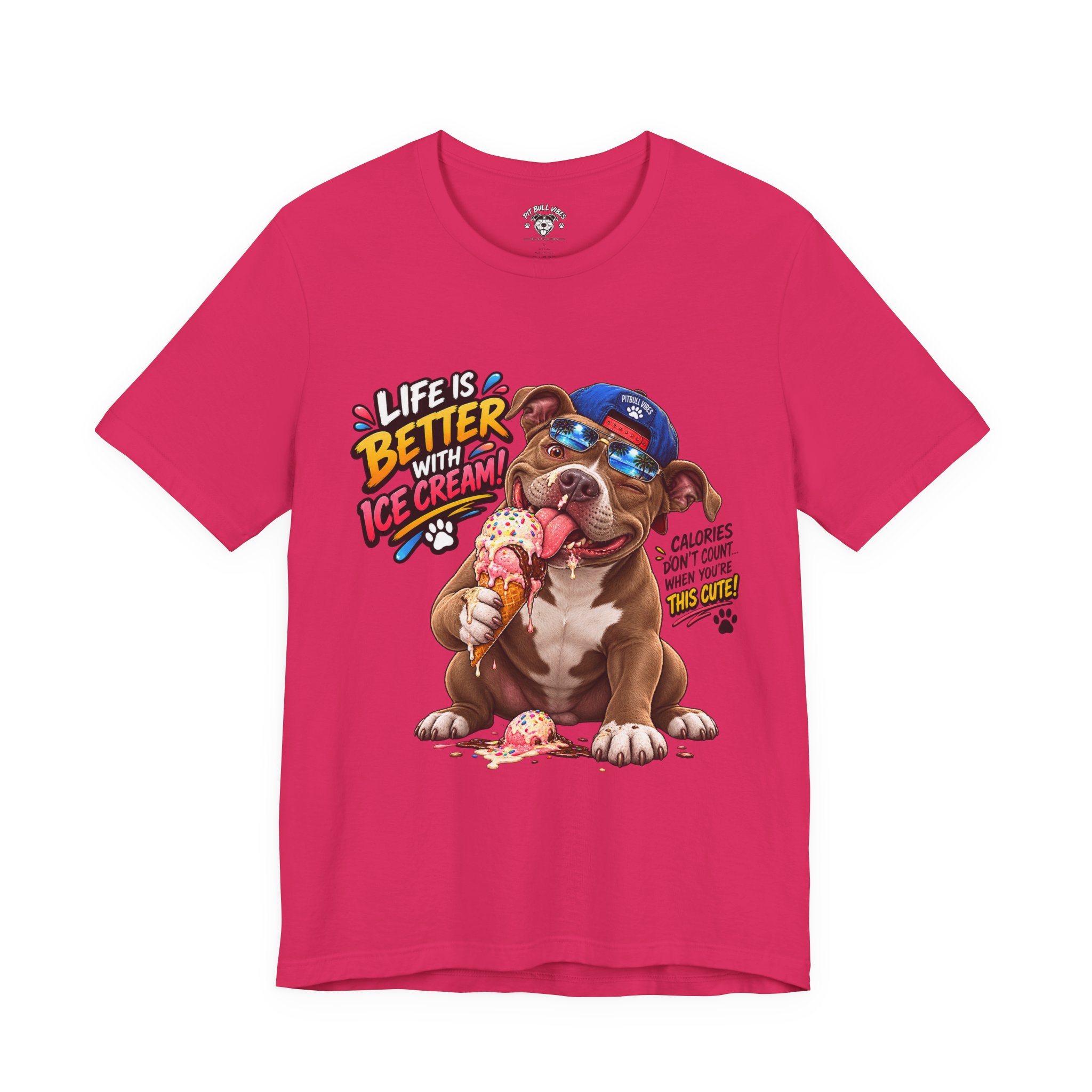 Life Is Better with Ice Cream Dog Graphic T-Shirt - Image 25